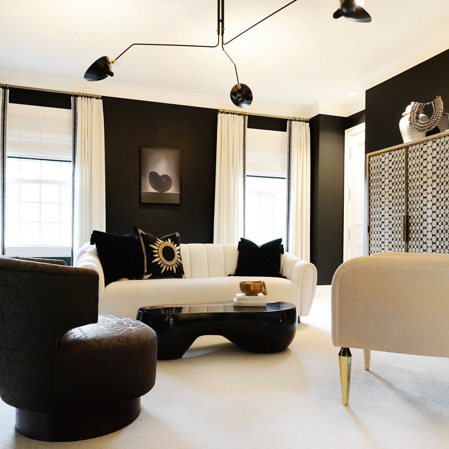 Modern Multi Arm Ceiling Lamp | Adjustable Chandelier for Living Room and Dining