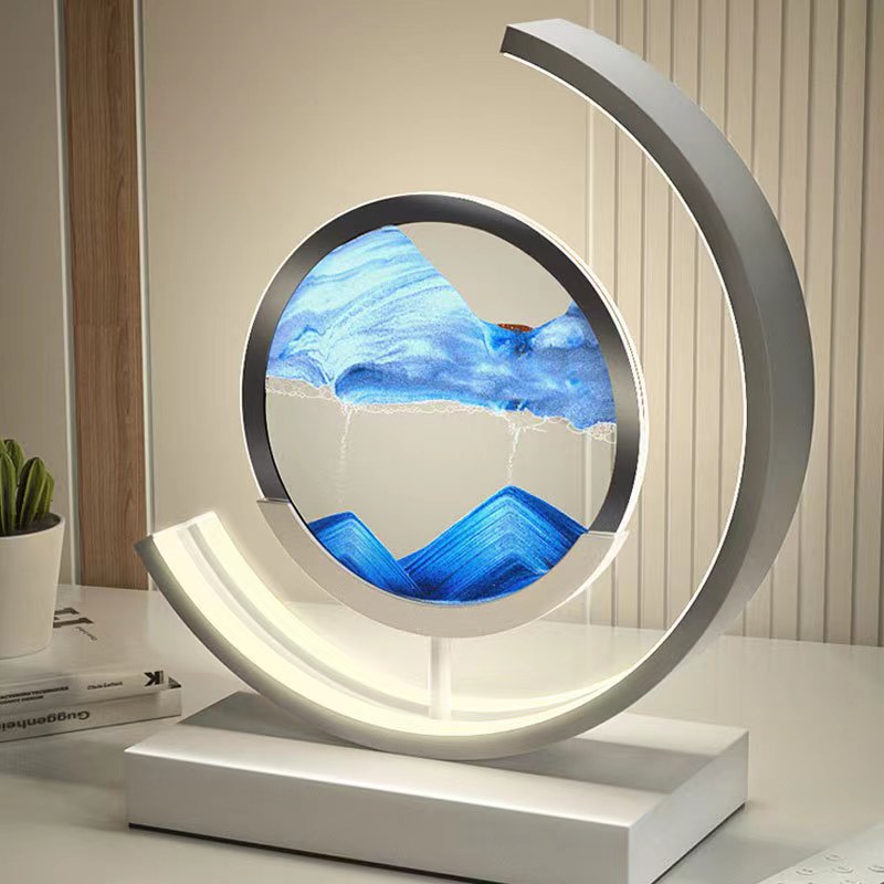 Lampe de table effet sable mouvant