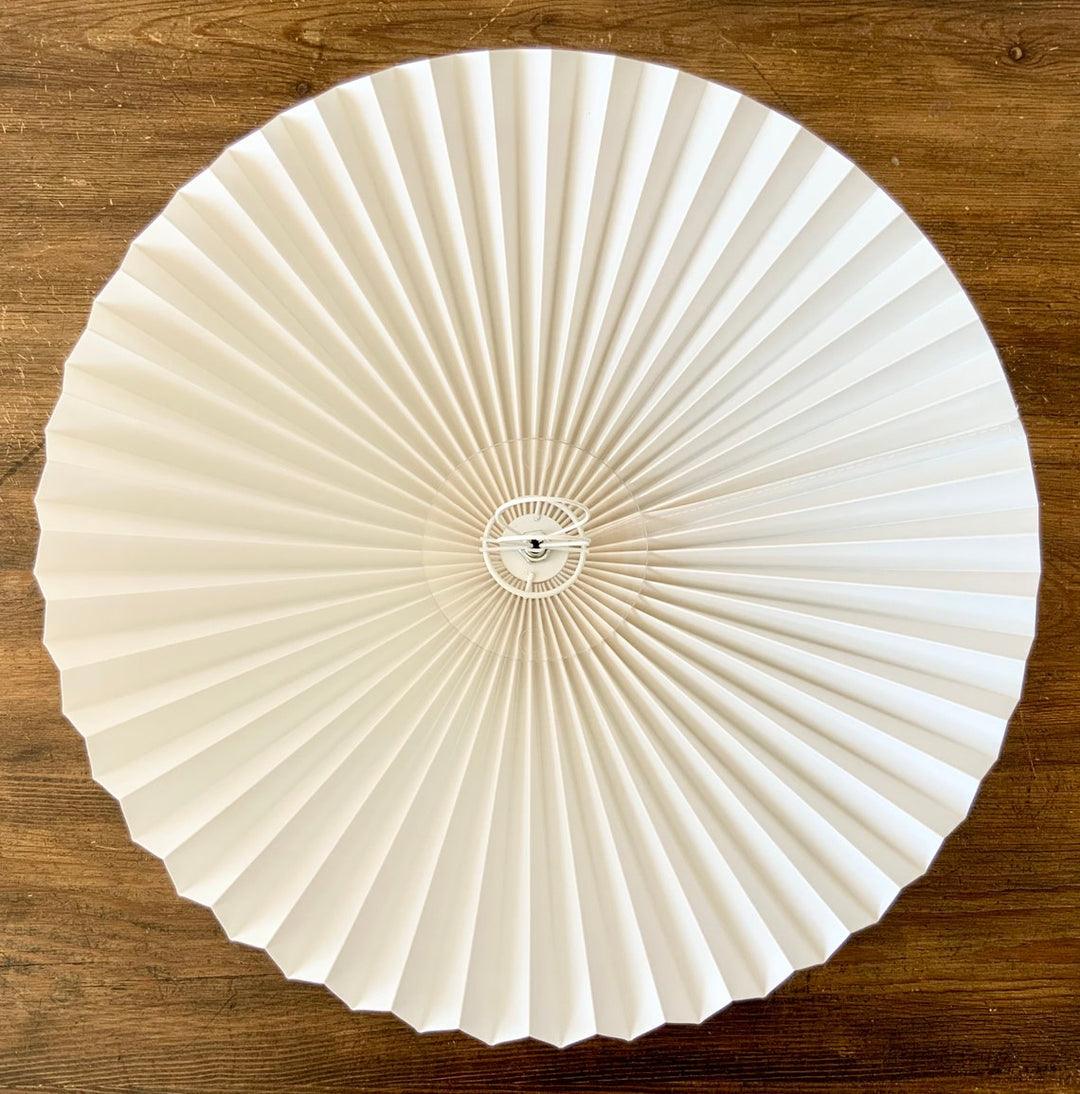 Pleated Table Lamp | Nordic Origami Style with Curved Wavy Base