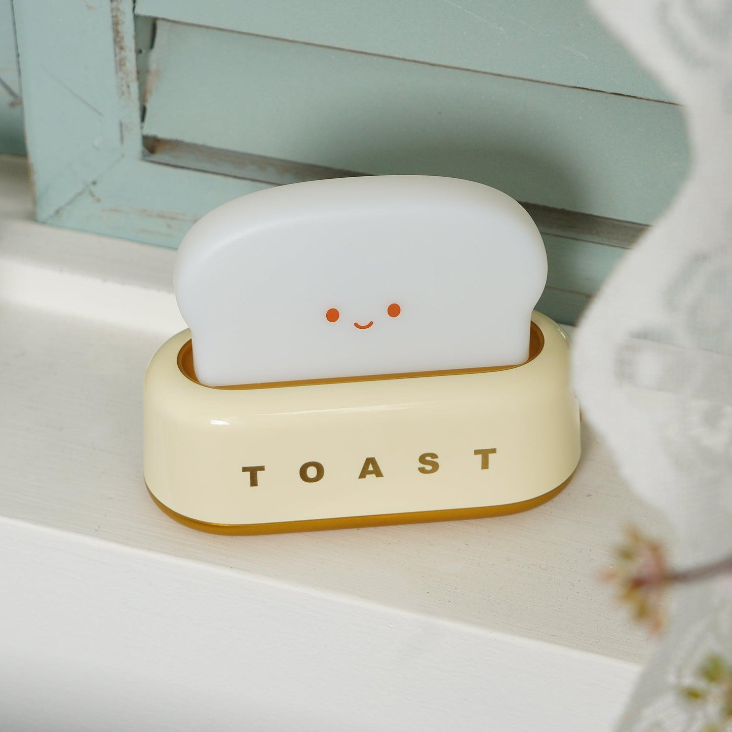 Cute Toaster Night Light | Rechargeable Bedside Table Lamp