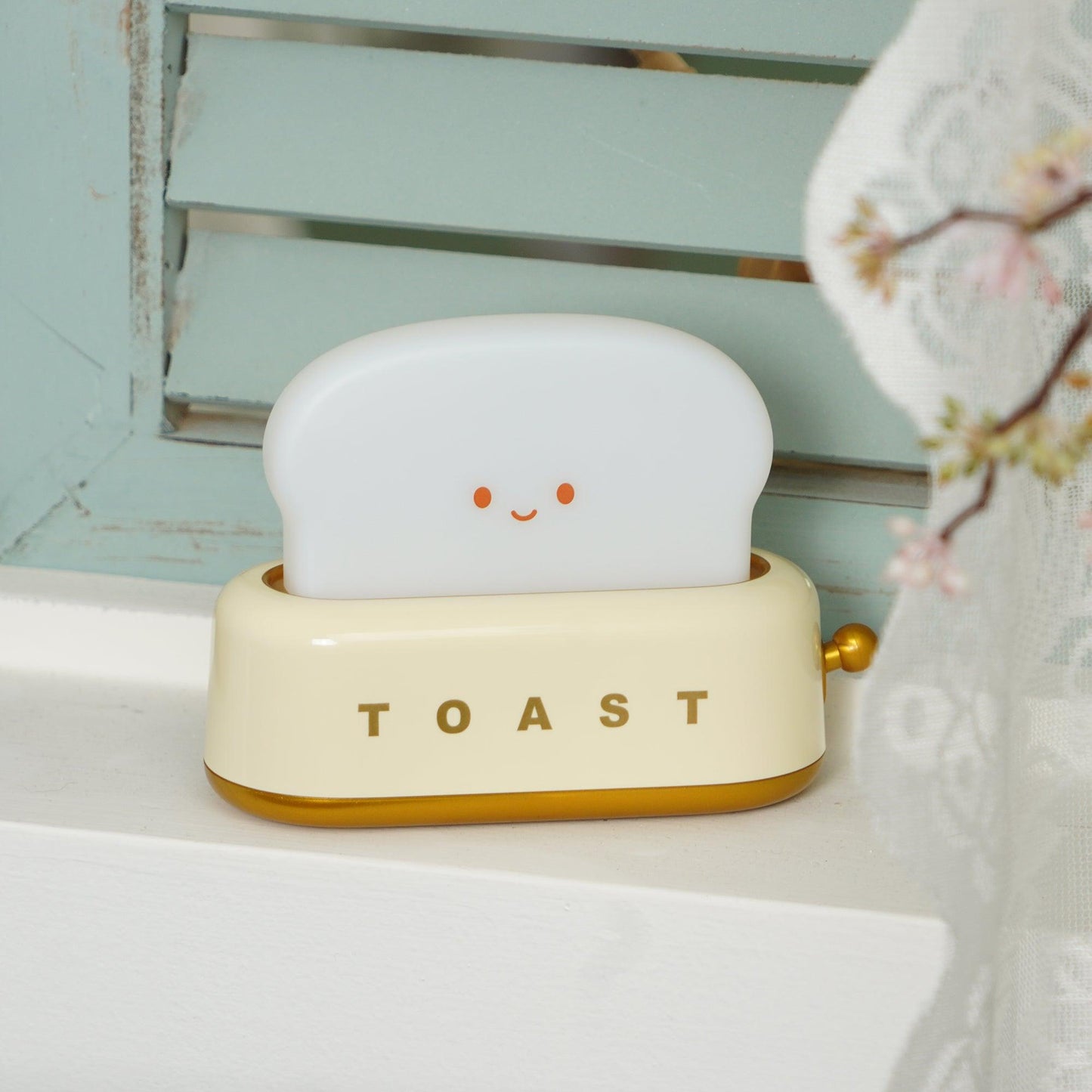 Cute Toaster Night Light | Rechargeable Bedside Table Lamp