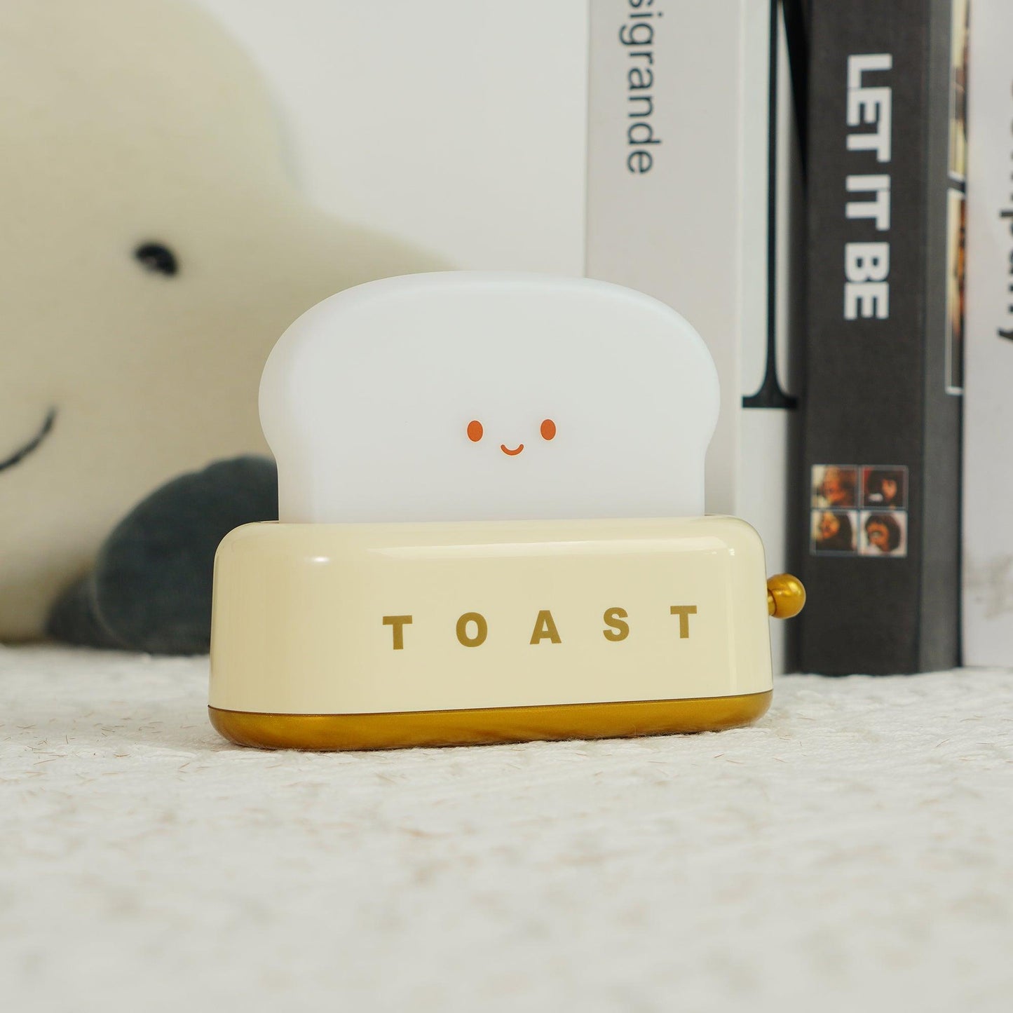 Cute Toaster Night Light | Rechargeable Bedside Table Lamp