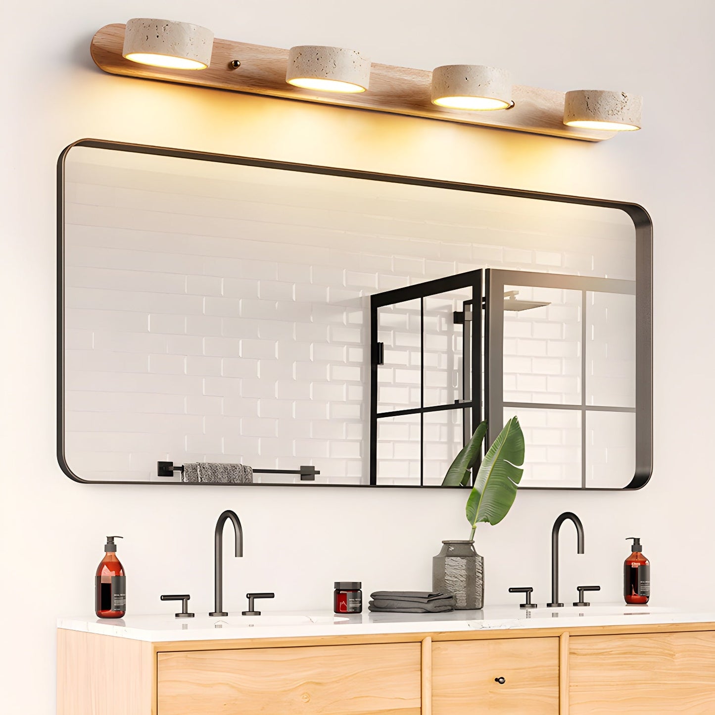 Modern Duo Wall Lamp with Dual Lights | Elegant Wall Sconce for Bedroom and Living