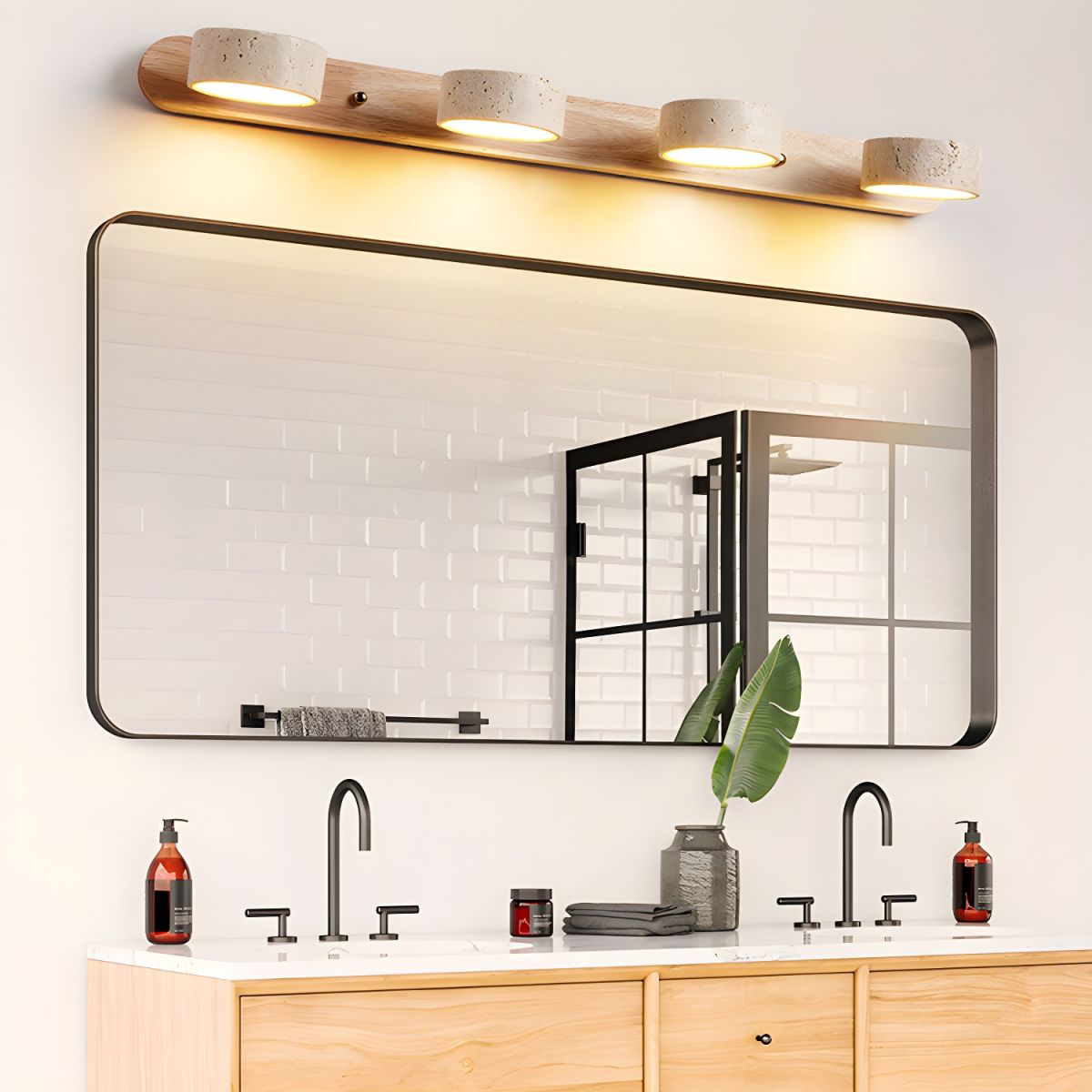 Modern Duo Wall Lamp with Dual Lights | Elegant Wall Sconce for Bedroom and Living