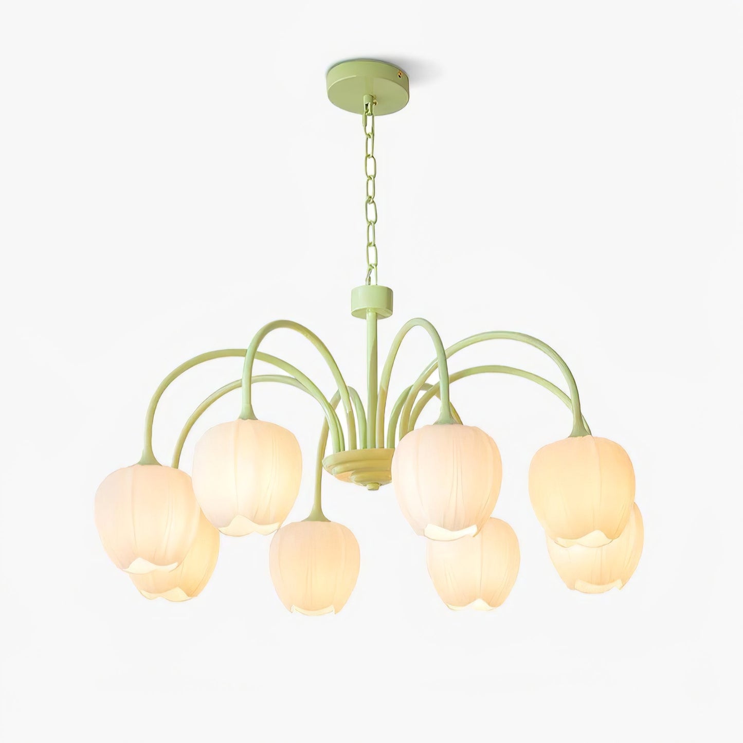 Tulip Chandelier Ceiling Lamp | Modern Floral Light Fixture for Living and Dining