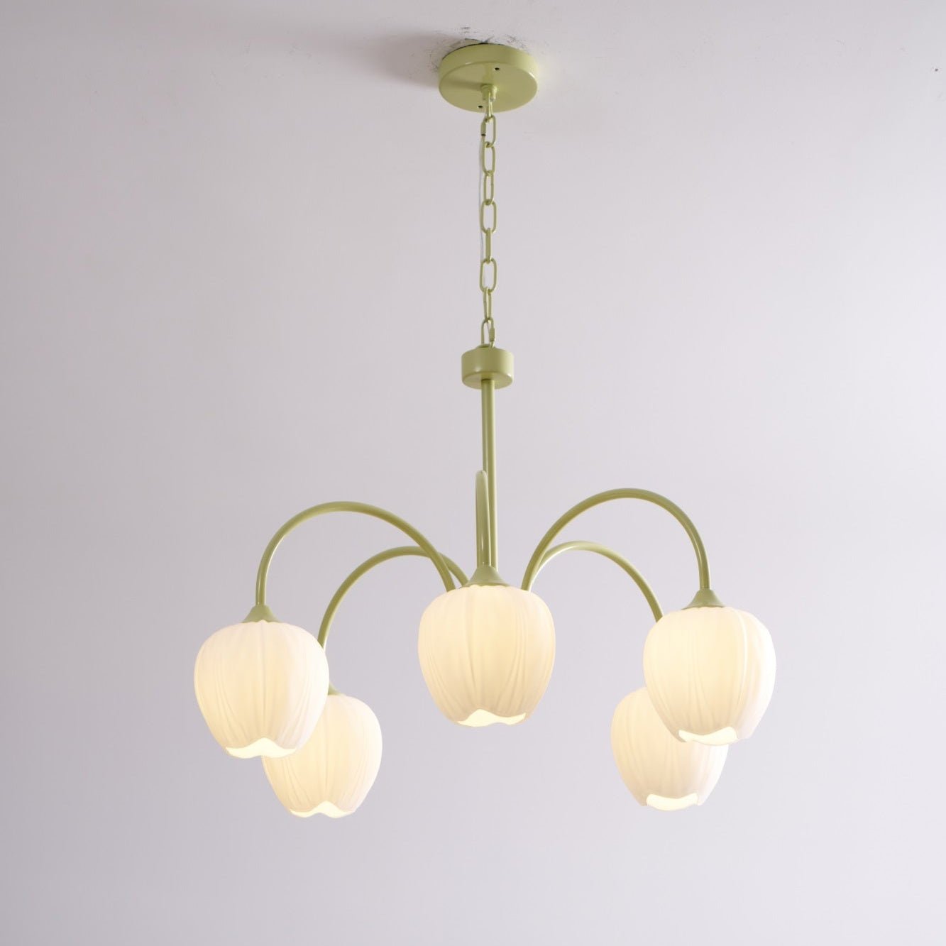 Tulip Chandelier Ceiling Lamp | Modern Floral Light Fixture for Living and Dining