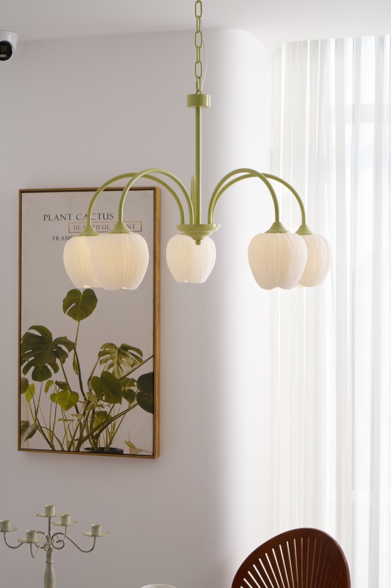 Tulip Chandelier Ceiling Lamp | Modern Floral Light Fixture for Living and Dining