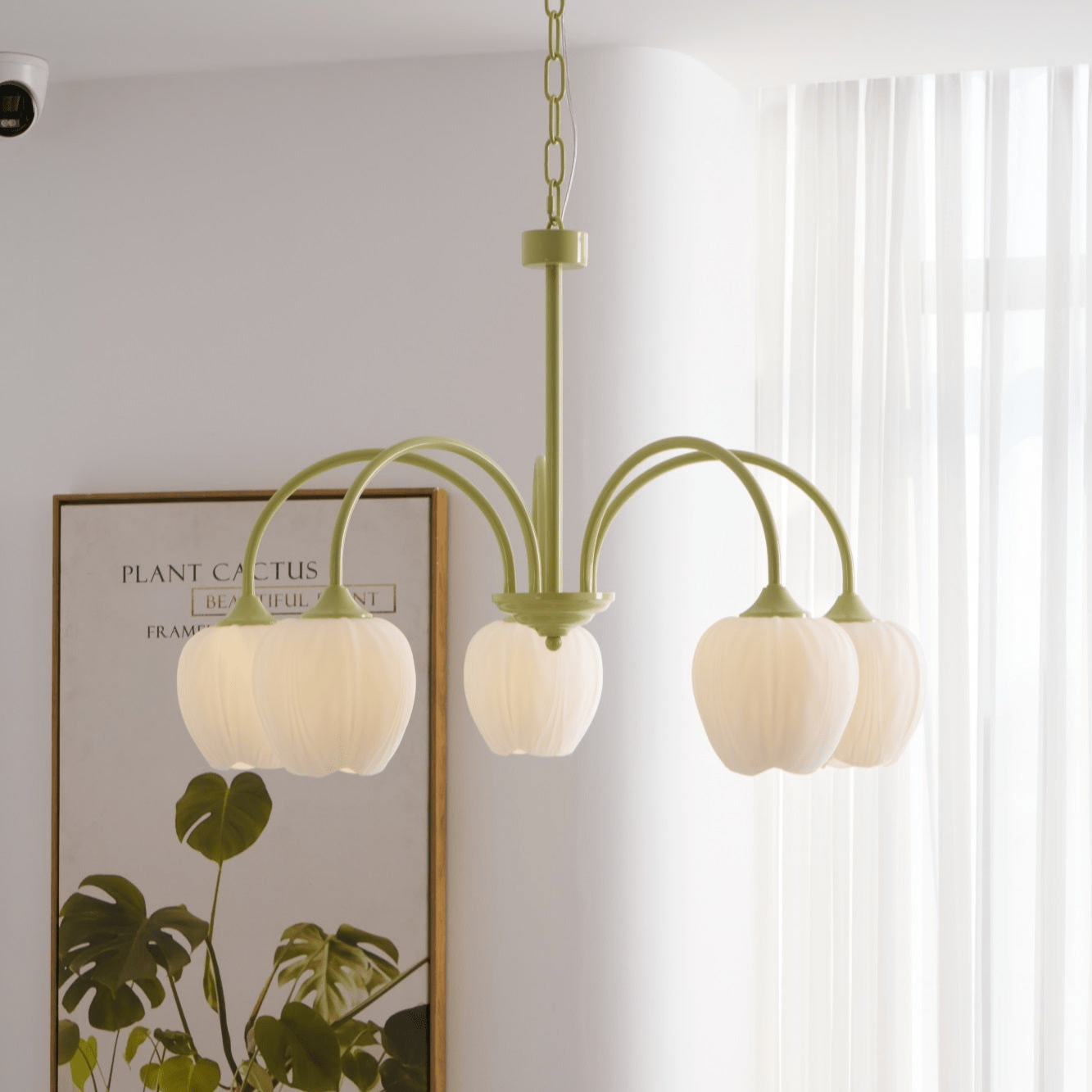 Tulip Chandelier Ceiling Lamp | Modern Floral Light Fixture for Living and Dining