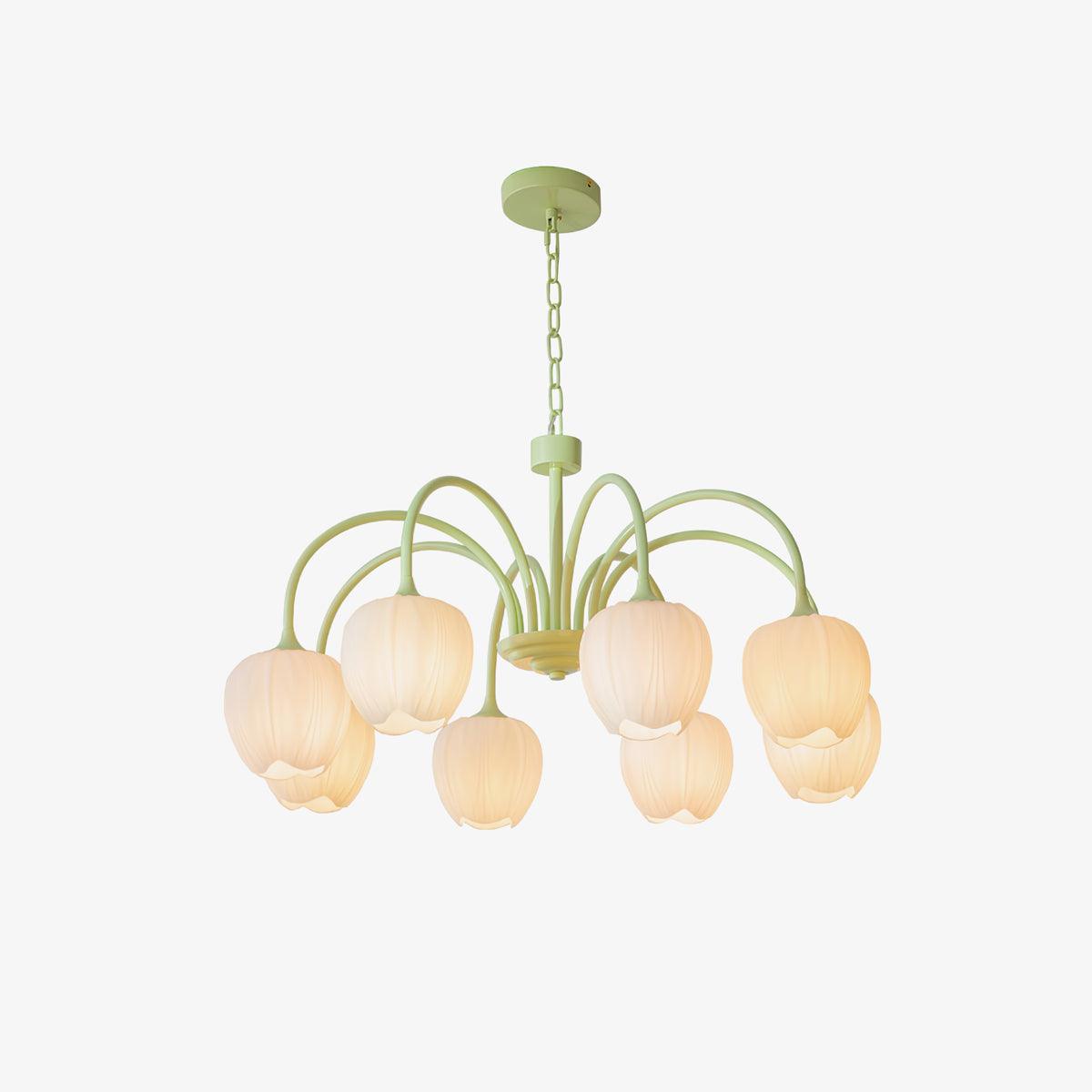 Tulip Chandelier Ceiling Lamp | Modern Floral Light Fixture for Living and Dining
