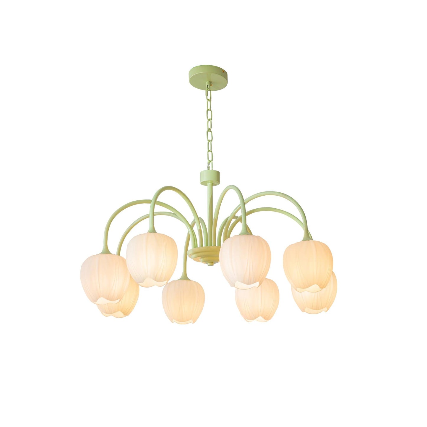 Tulip Chandelier Ceiling Lamp | Modern Floral Light Fixture for Living and Dining