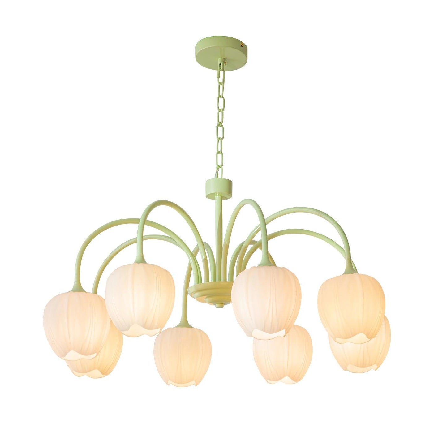 Tulip Chandelier Ceiling Lamp | Modern Floral Light Fixture for Living and Dining