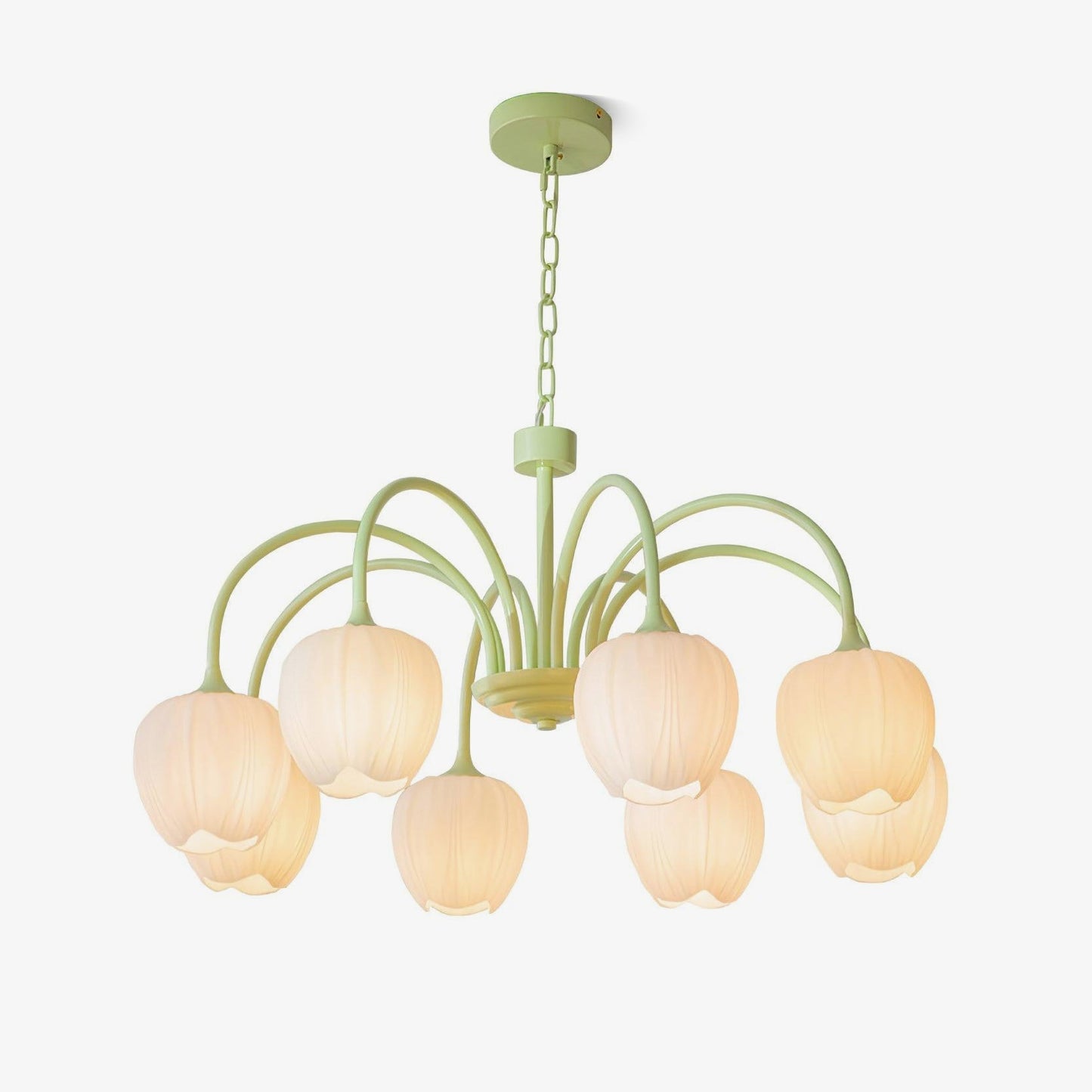 Tulip Chandelier Ceiling Lamp | Modern Floral Light Fixture for Living and Dining