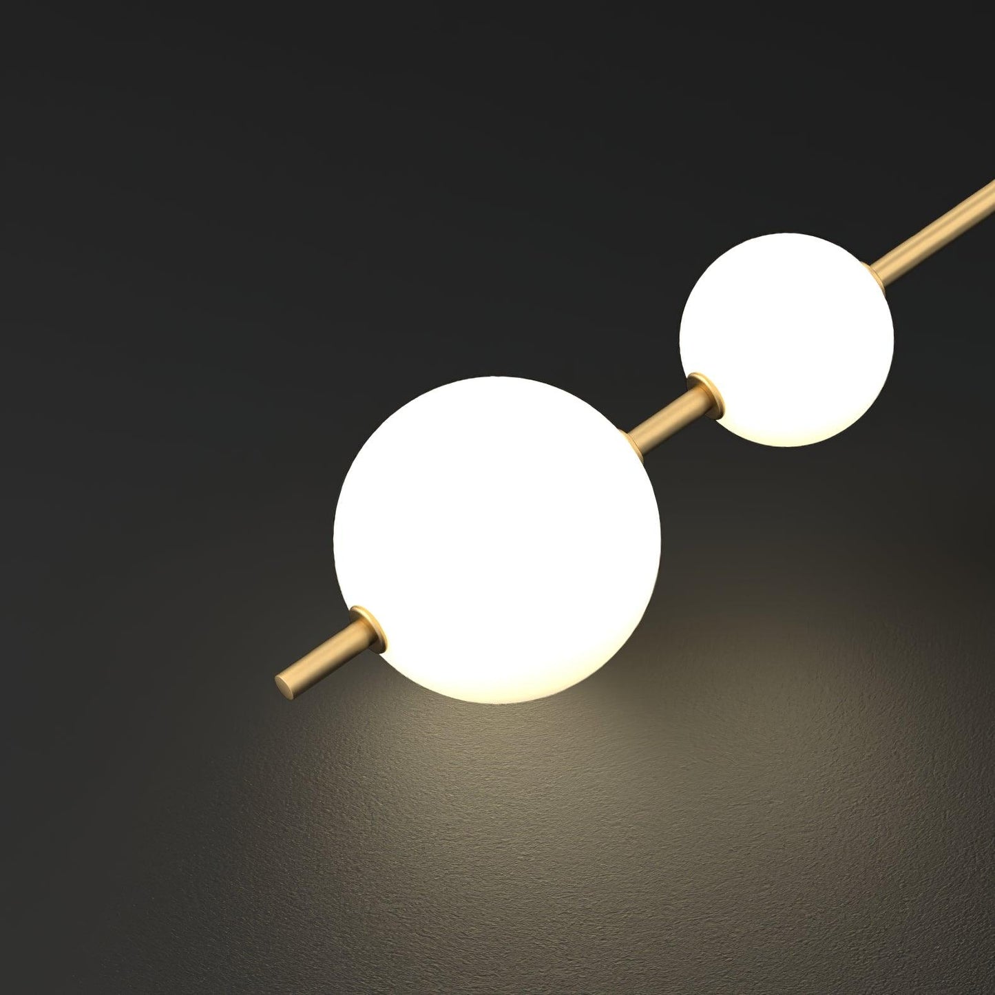 Modern Wall Lamp | Vertical Glass Globe Sconce for Bedroom