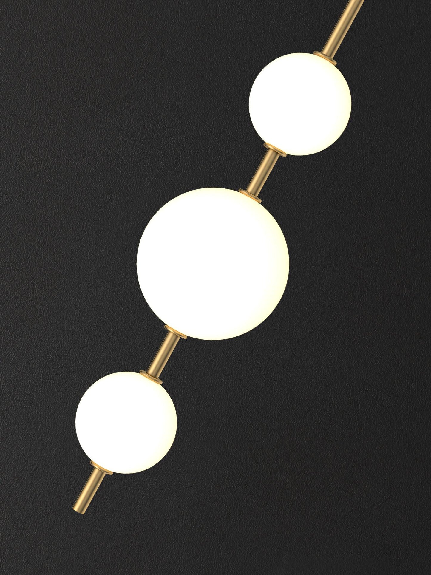Modern Wall Lamp | Vertical Glass Globe Sconce for Bedroom