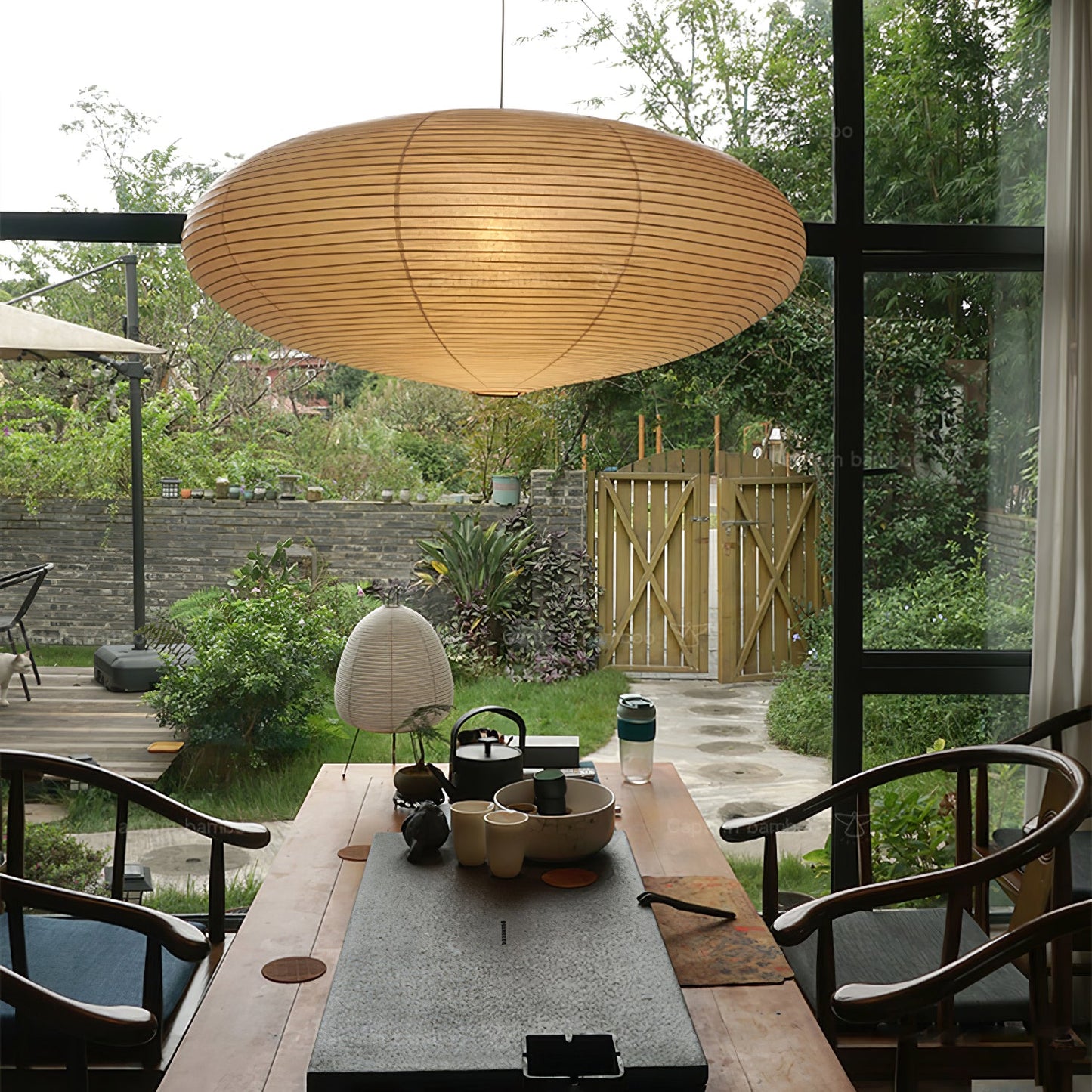 Japanese Paper Pendant Ceiling Lamp | Modern Hanging Light for Bedroom and Living