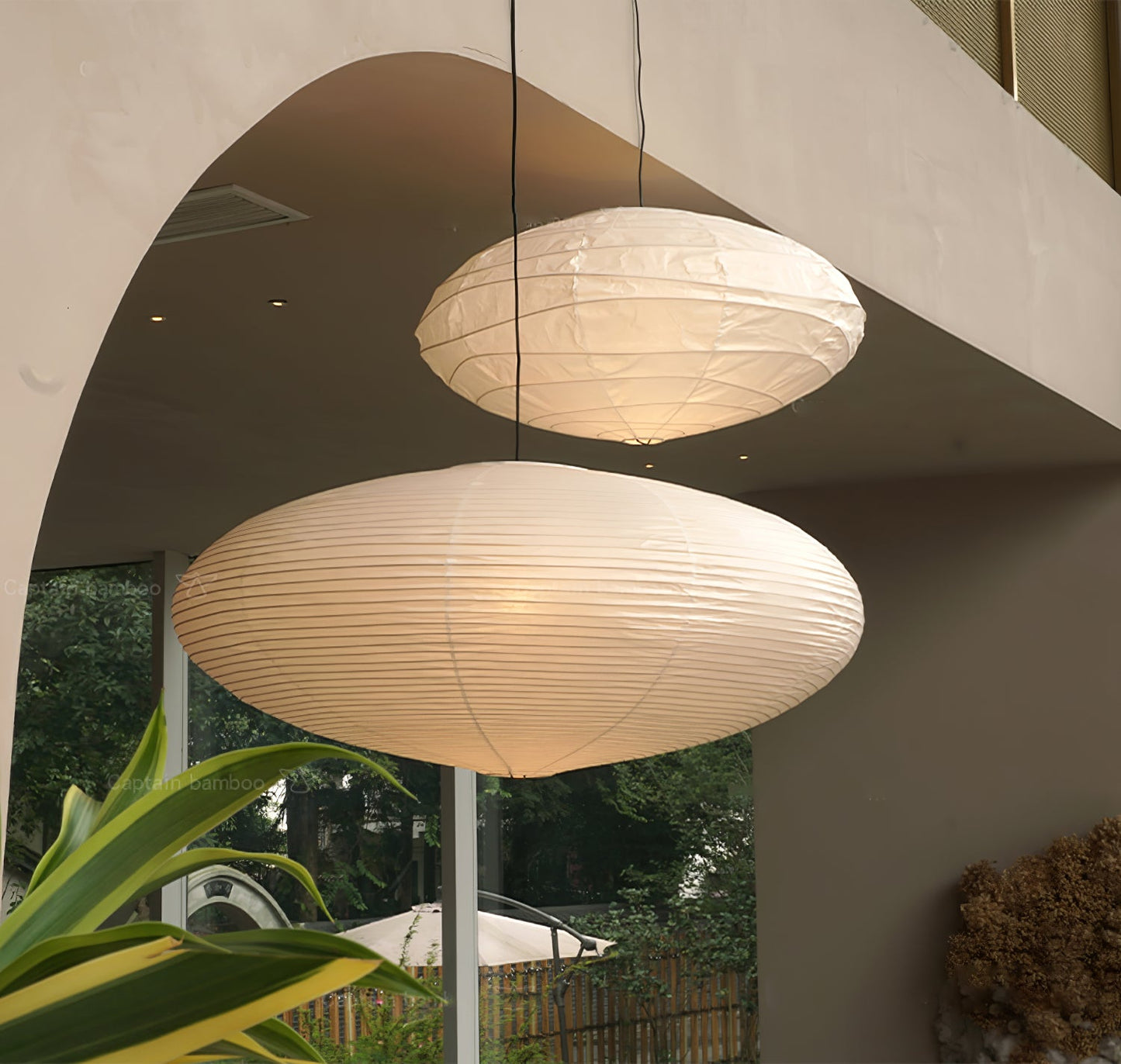 Japanese Paper Pendant Ceiling Lamp | Modern Hanging Light for Bedroom and Living