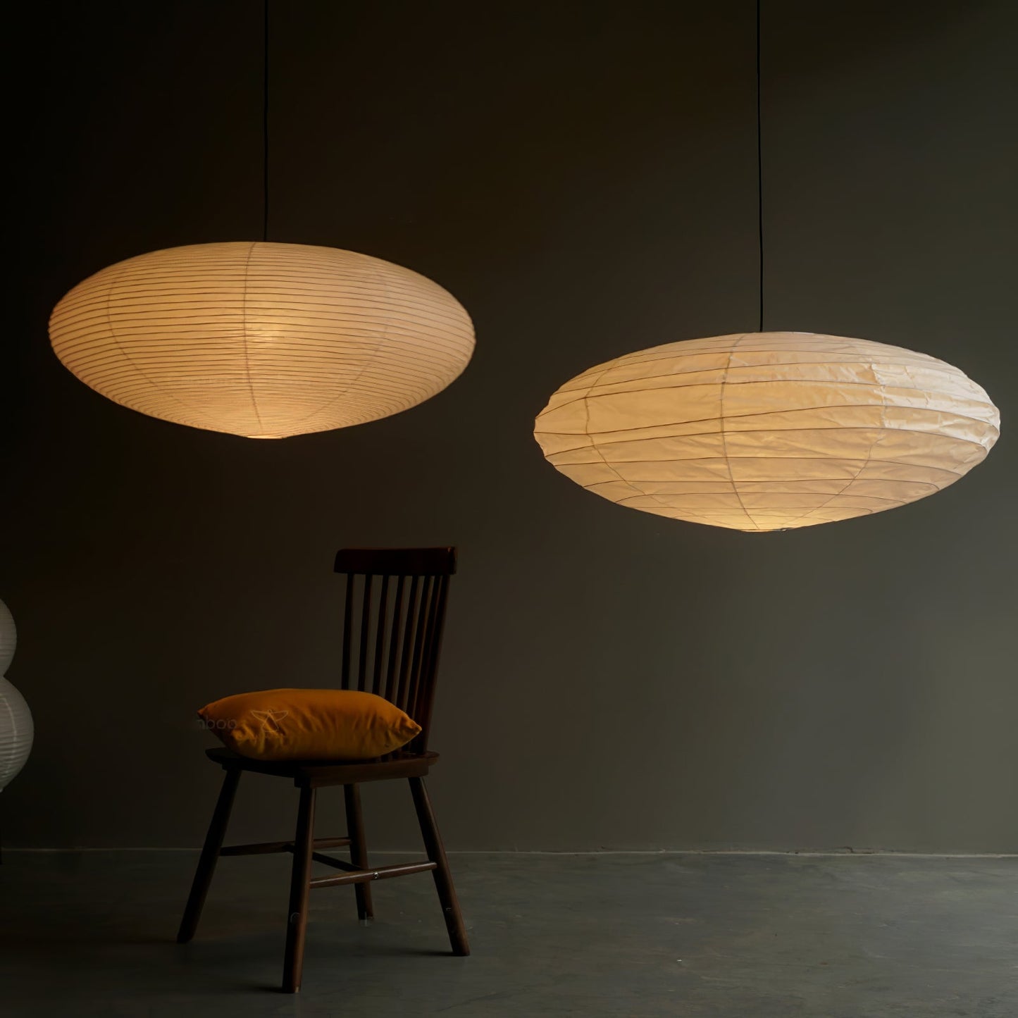 Japanese Paper Pendant Ceiling Lamp | Modern Hanging Light for Bedroom and Living