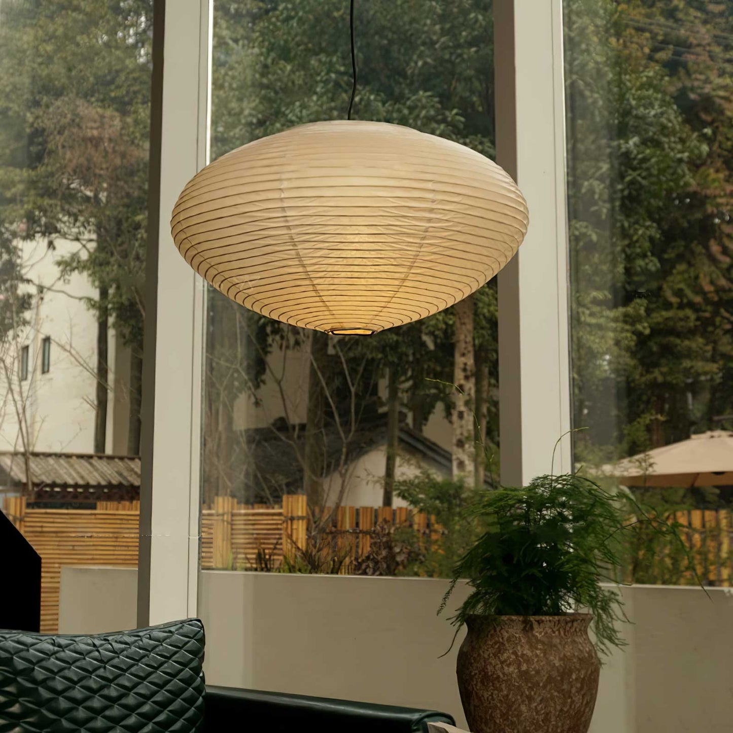 Japanese Paper Pendant Ceiling Lamp | Modern Hanging Light for Bedroom and Living