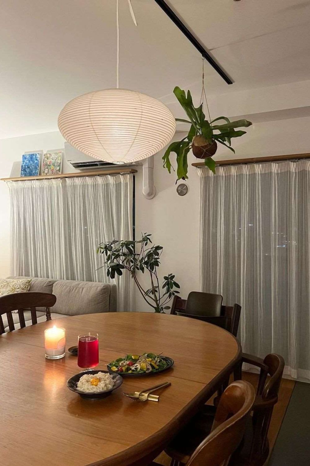 Japanese Paper Pendant Ceiling Lamp | Modern Hanging Light for Bedroom and Living
