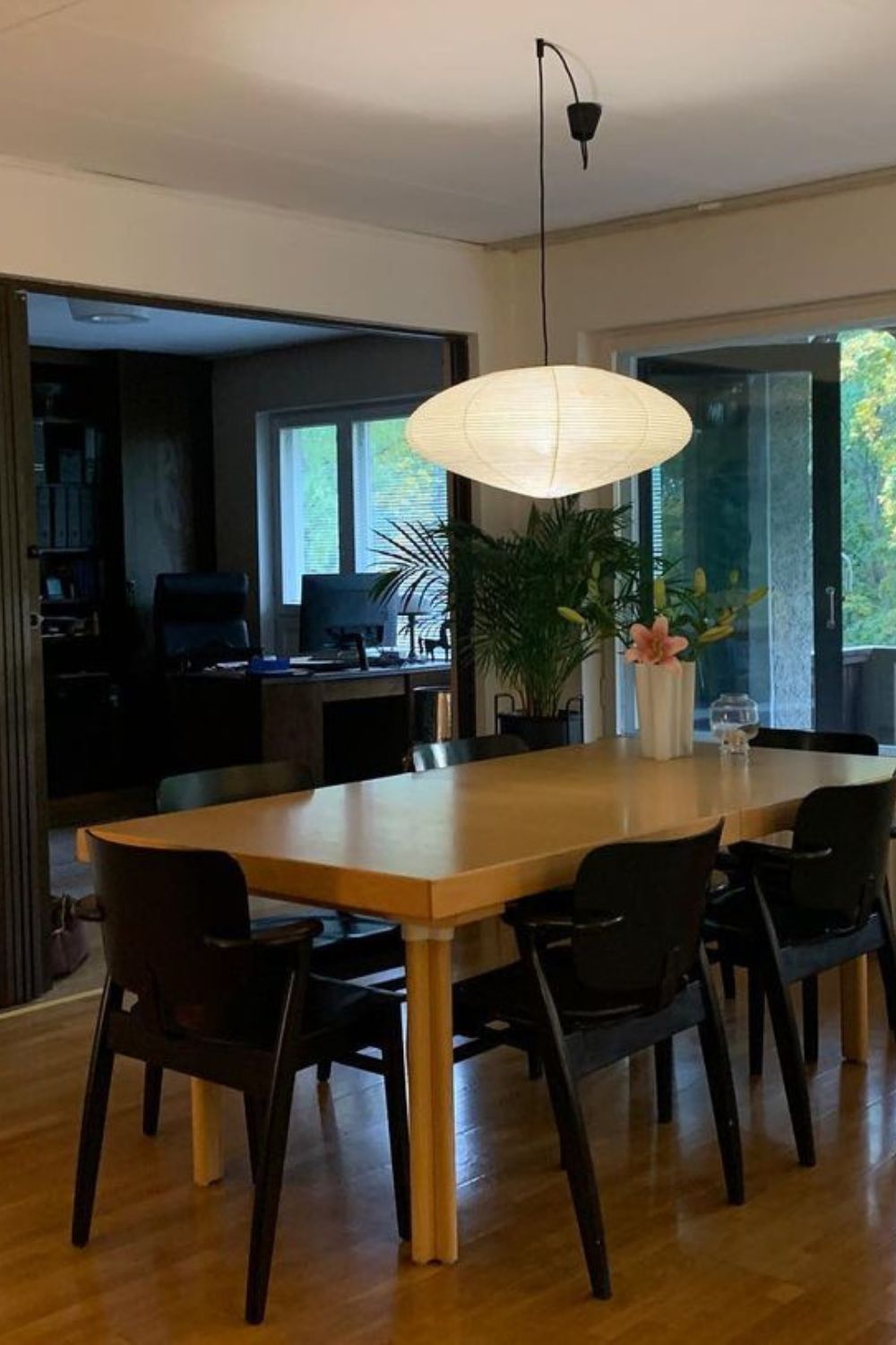 Japanese Paper Pendant Ceiling Lamp | Modern Hanging Light for Bedroom and Living