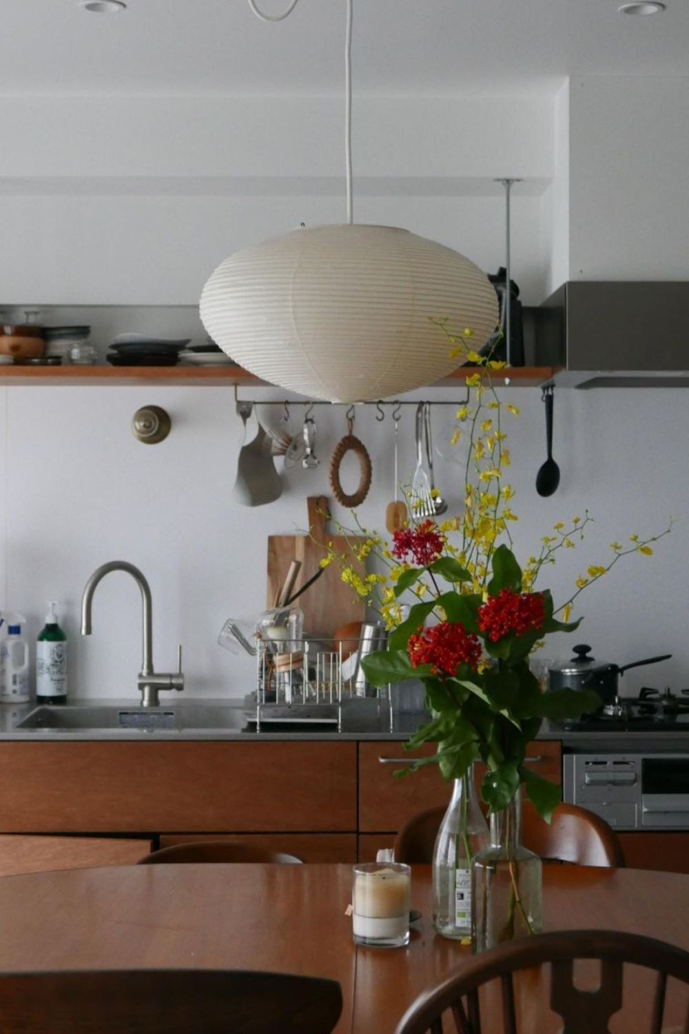 Japanese Paper Pendant Ceiling Lamp | Modern Hanging Light for Bedroom and Living