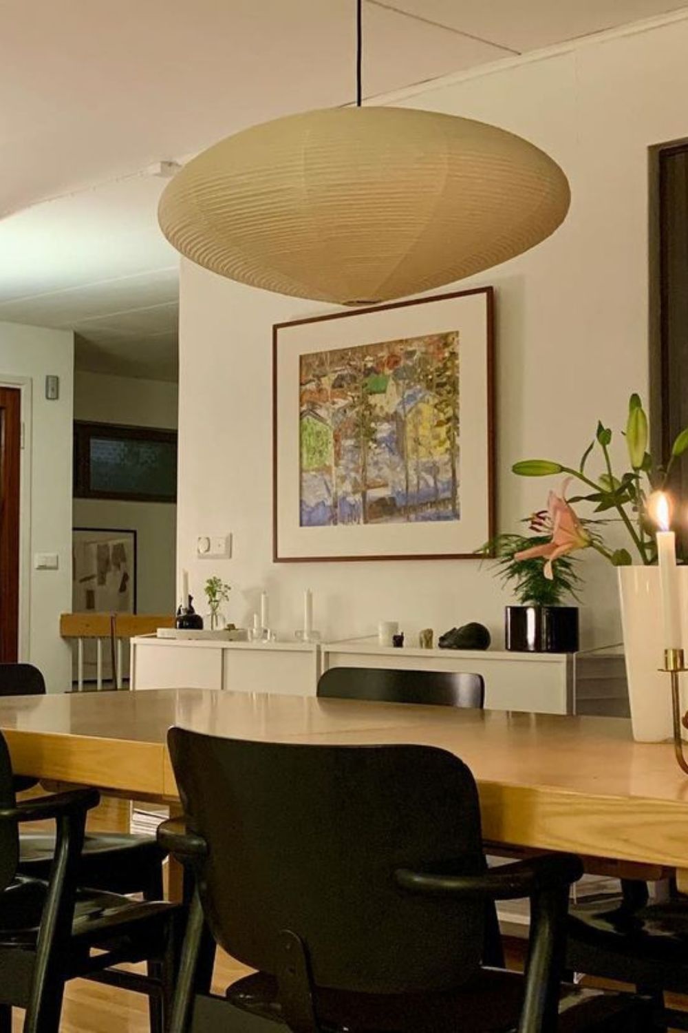 Japanese Paper Pendant Ceiling Lamp | Modern Hanging Light for Bedroom and Living