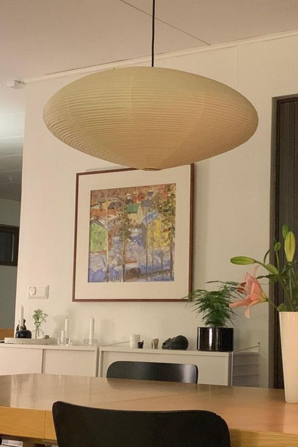 Japanese Paper Pendant Ceiling Lamp | Modern Hanging Light for Bedroom and Living