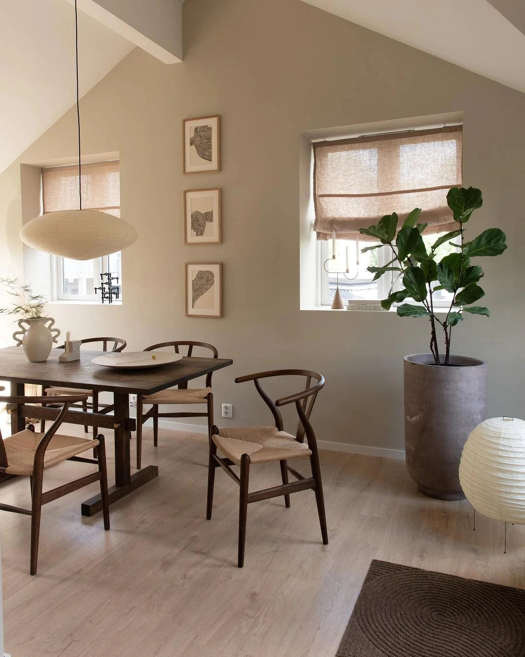 Japanese Paper Pendant Ceiling Lamp | Modern Hanging Light for Bedroom and Living