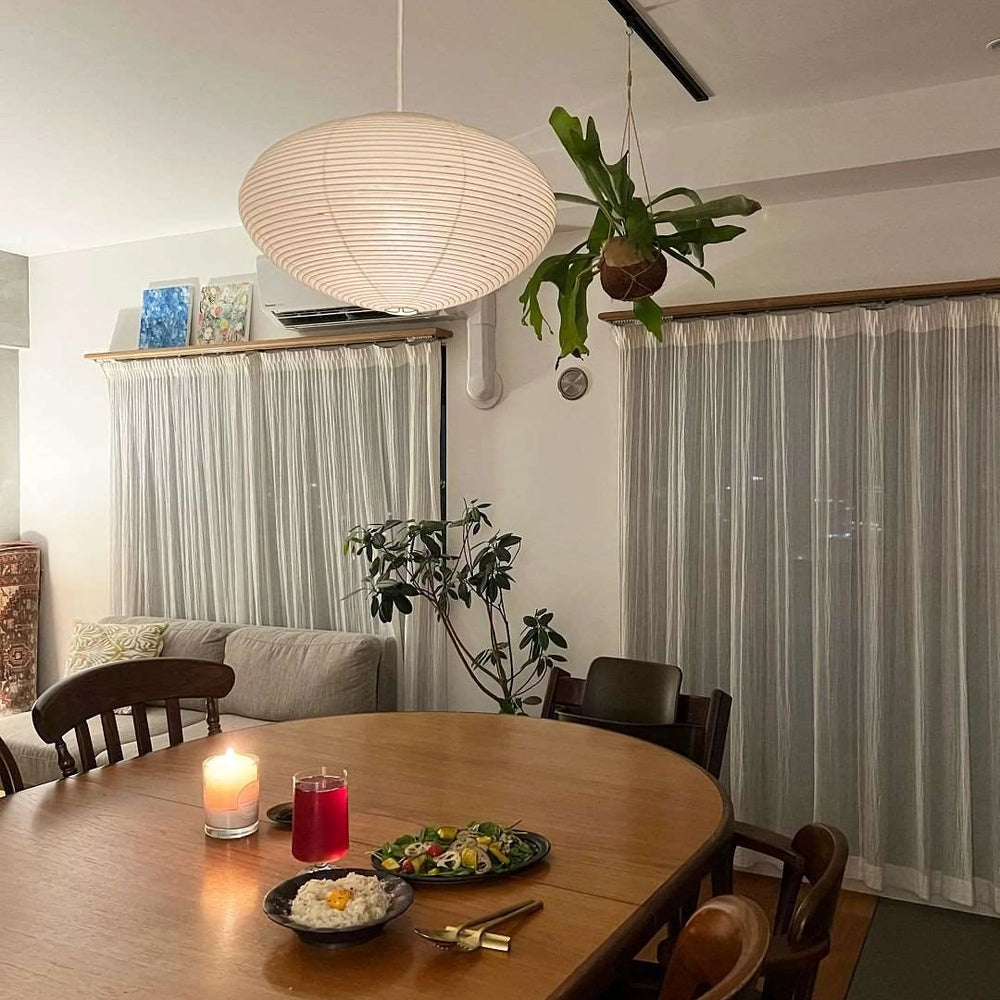 Japanese Paper Pendant Ceiling Lamp | Modern Hanging Light for Bedroom and Living