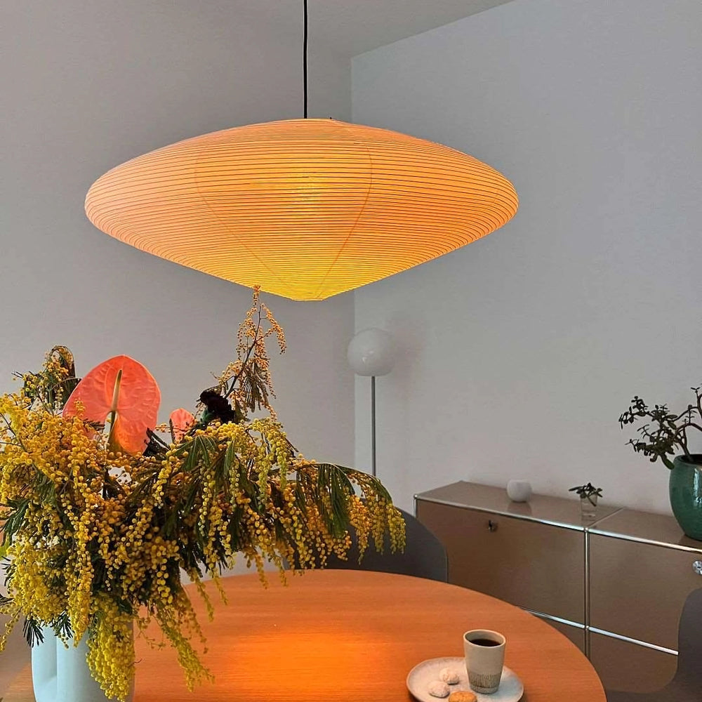 Japanese Paper Pendant Ceiling Lamp | Modern Hanging Light for Bedroom and Living