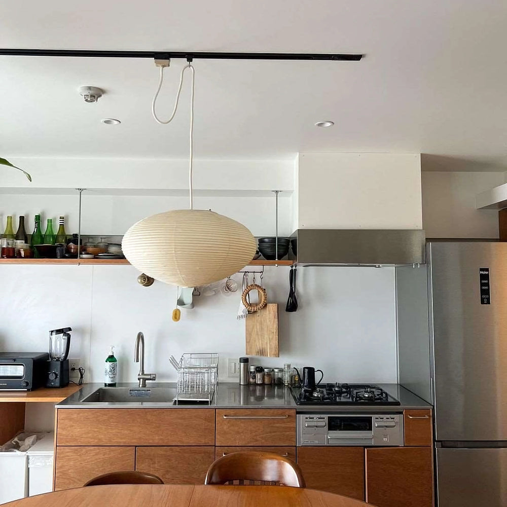 Japanese Paper Pendant Ceiling Lamp | Modern Hanging Light for Bedroom and Living