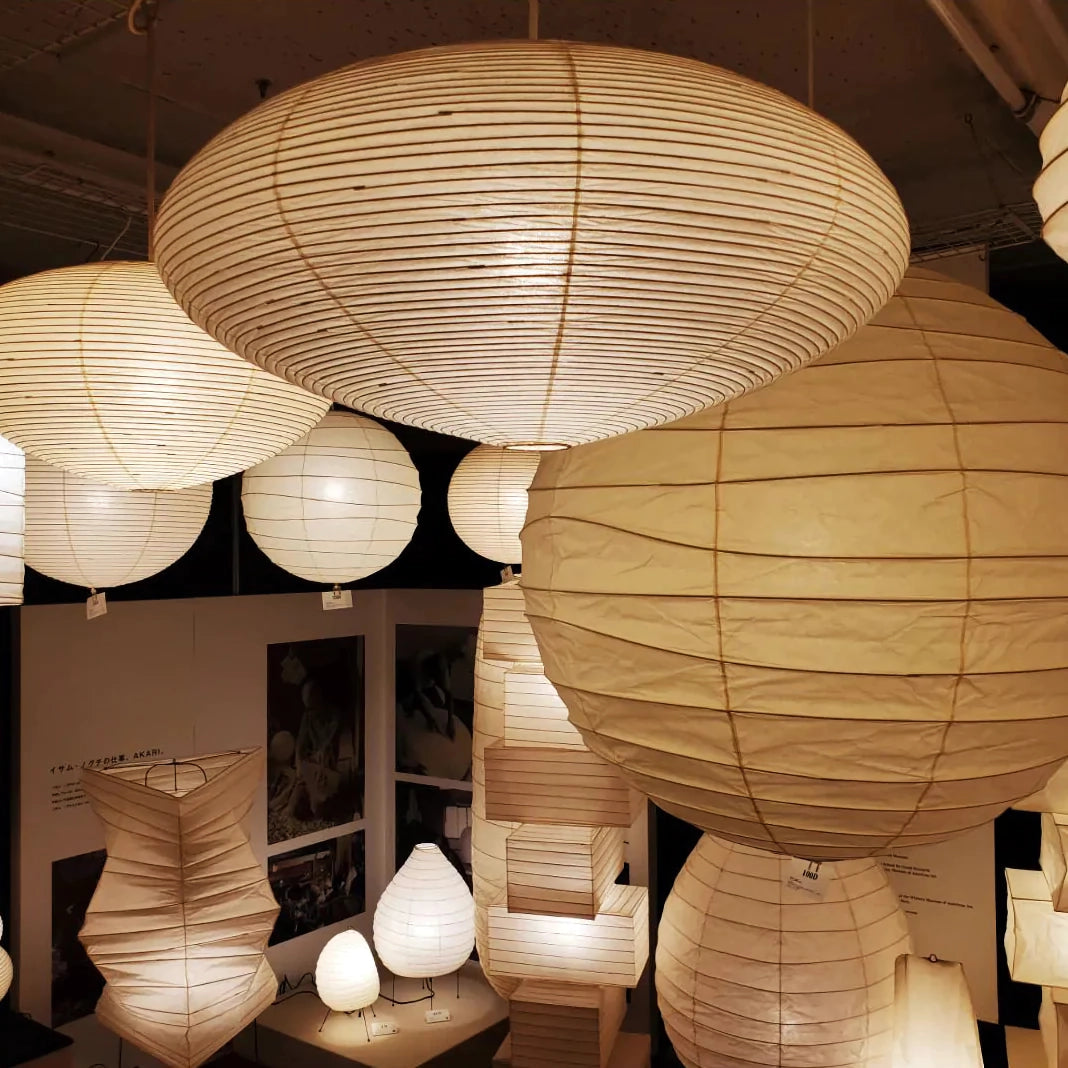 Japanese Paper Pendant Ceiling Lamp | Modern Hanging Light for Bedroom and Living