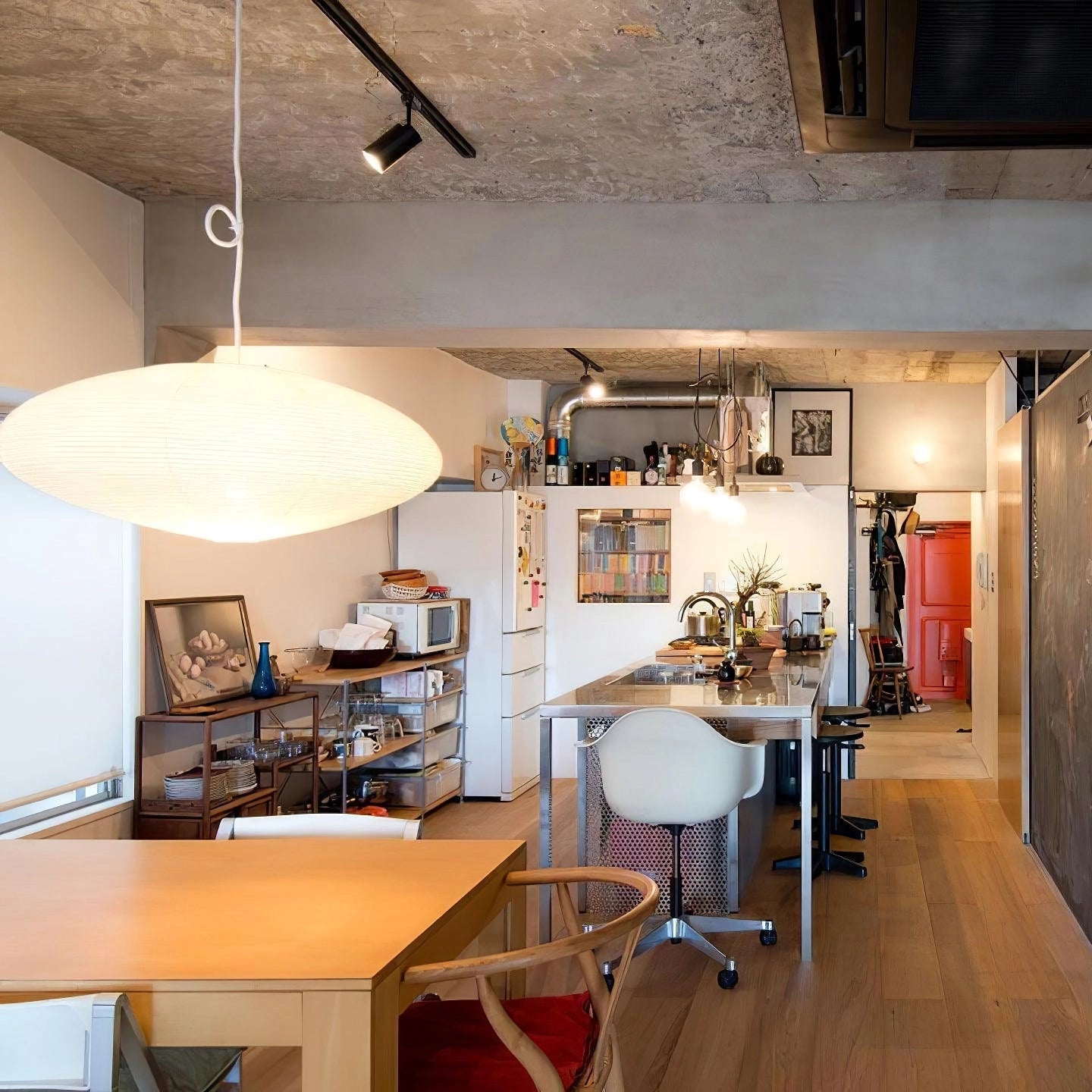 Japanese Paper Pendant Ceiling Lamp | Modern Hanging Light for Bedroom and Living