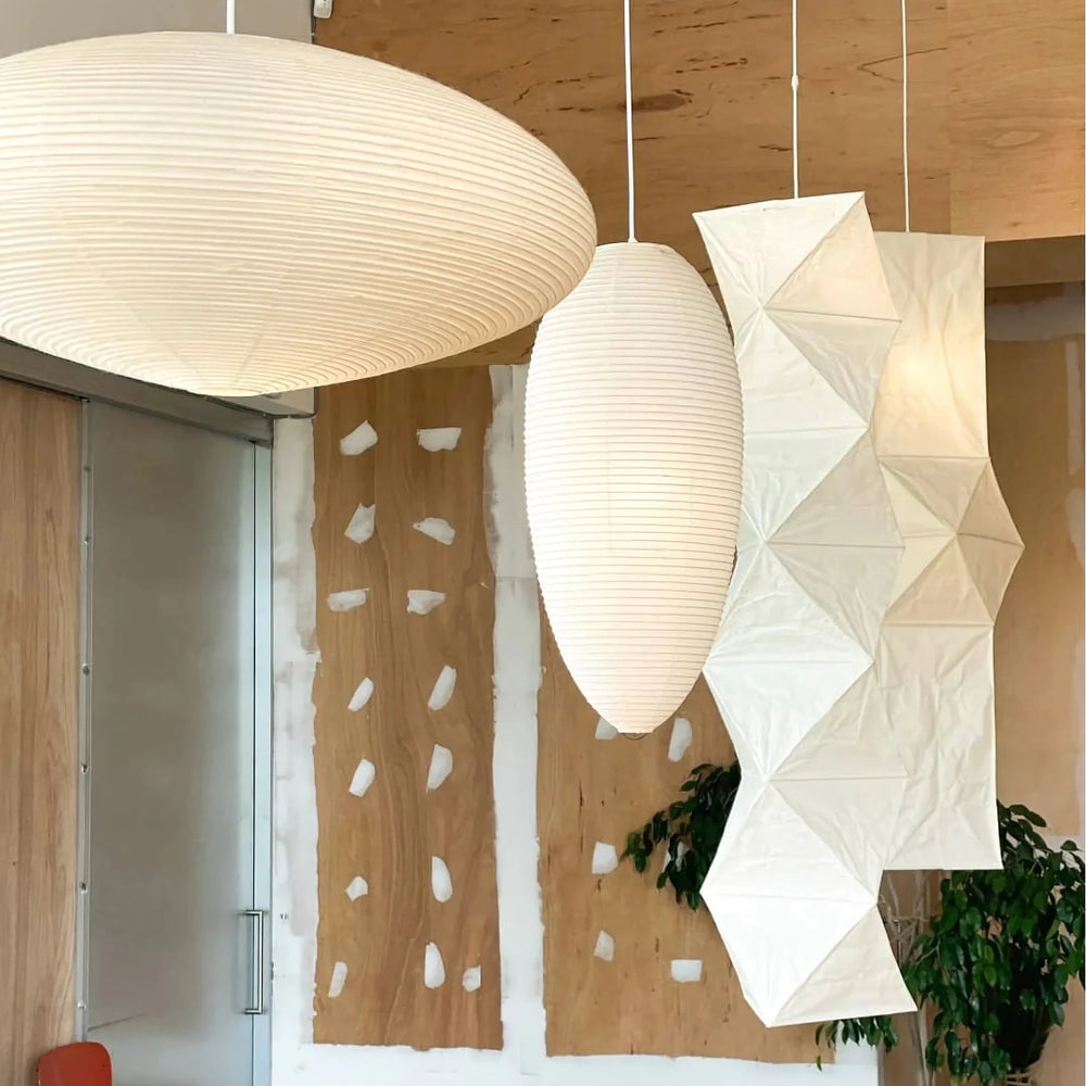 Japanese Paper Pendant Ceiling Lamp | Modern Hanging Light for Bedroom and Living