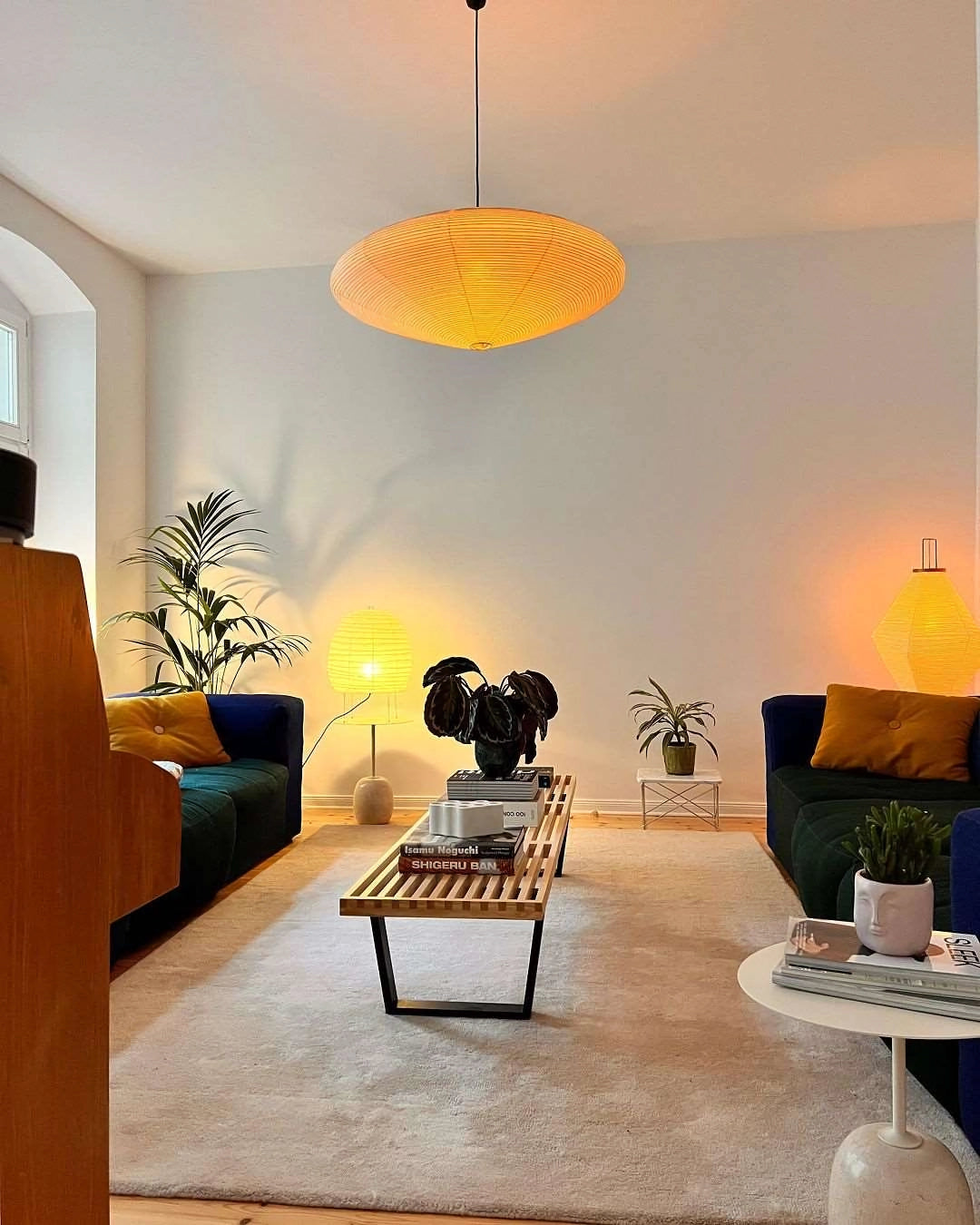 Japanese Paper Pendant Ceiling Lamp | Modern Hanging Light for Bedroom and Living