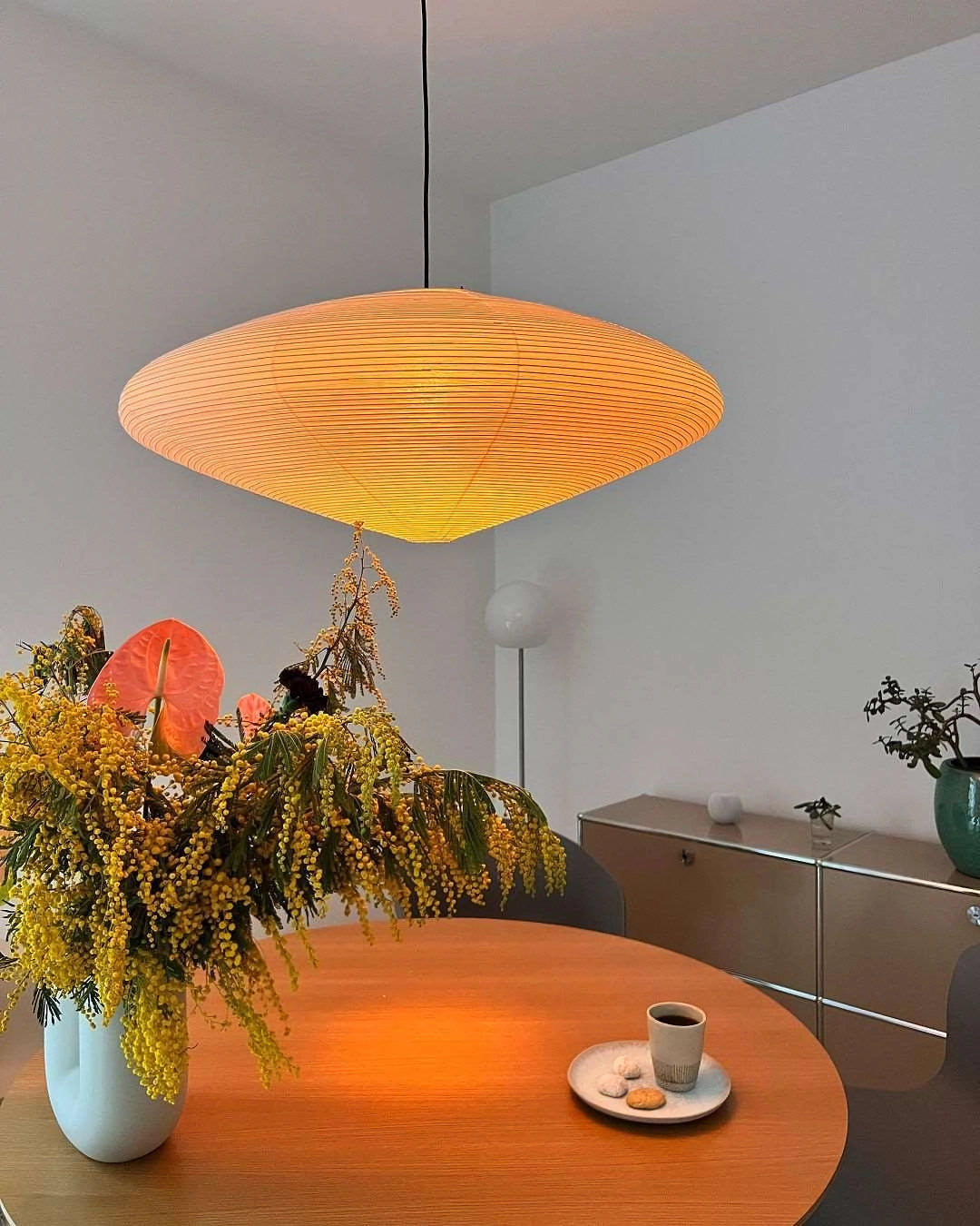 Japanese Paper Pendant Ceiling Lamp | Modern Hanging Light for Bedroom and Living