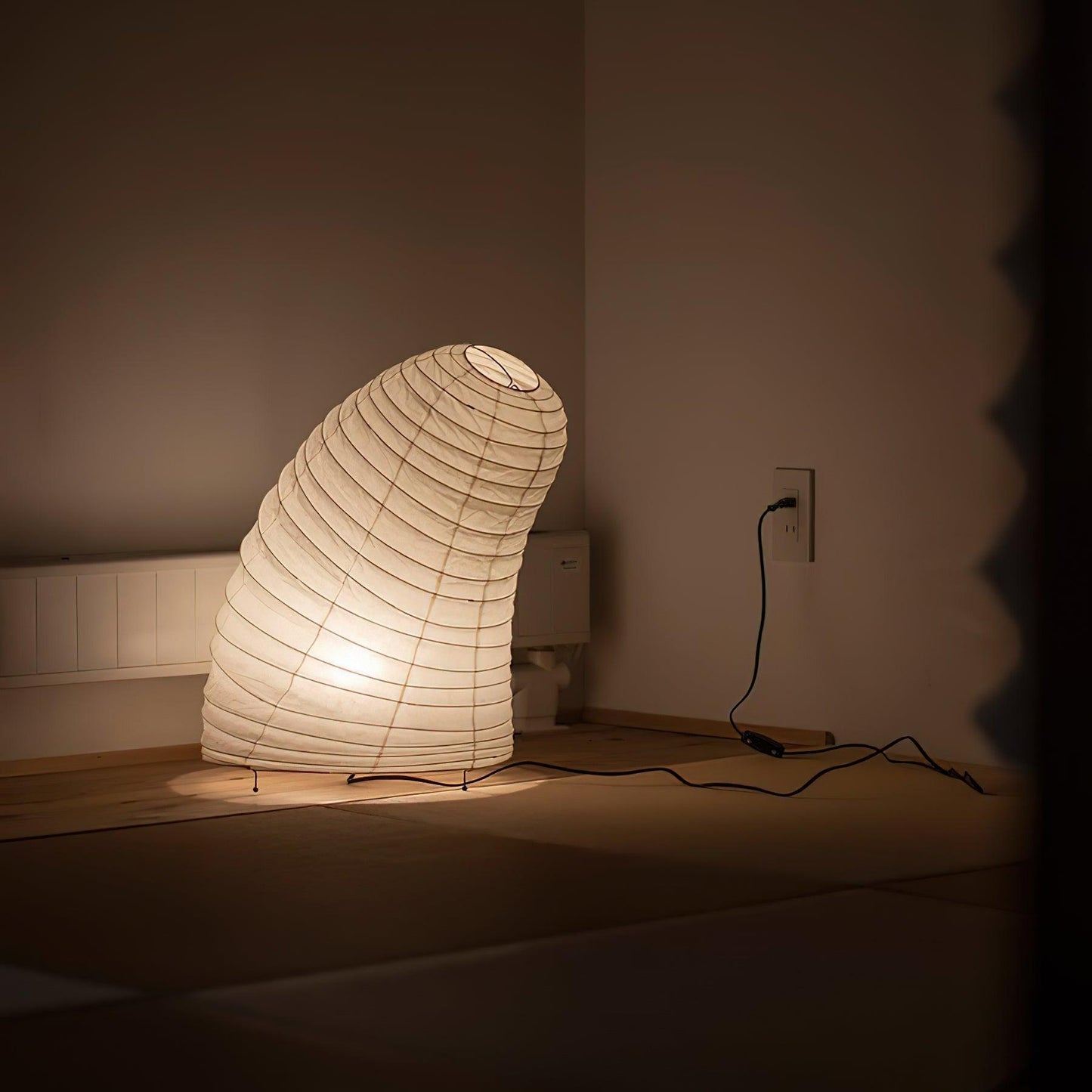 Modern Paper Table Lamp | Floor Lamp with Soft Glow for Living Room and Bedroom