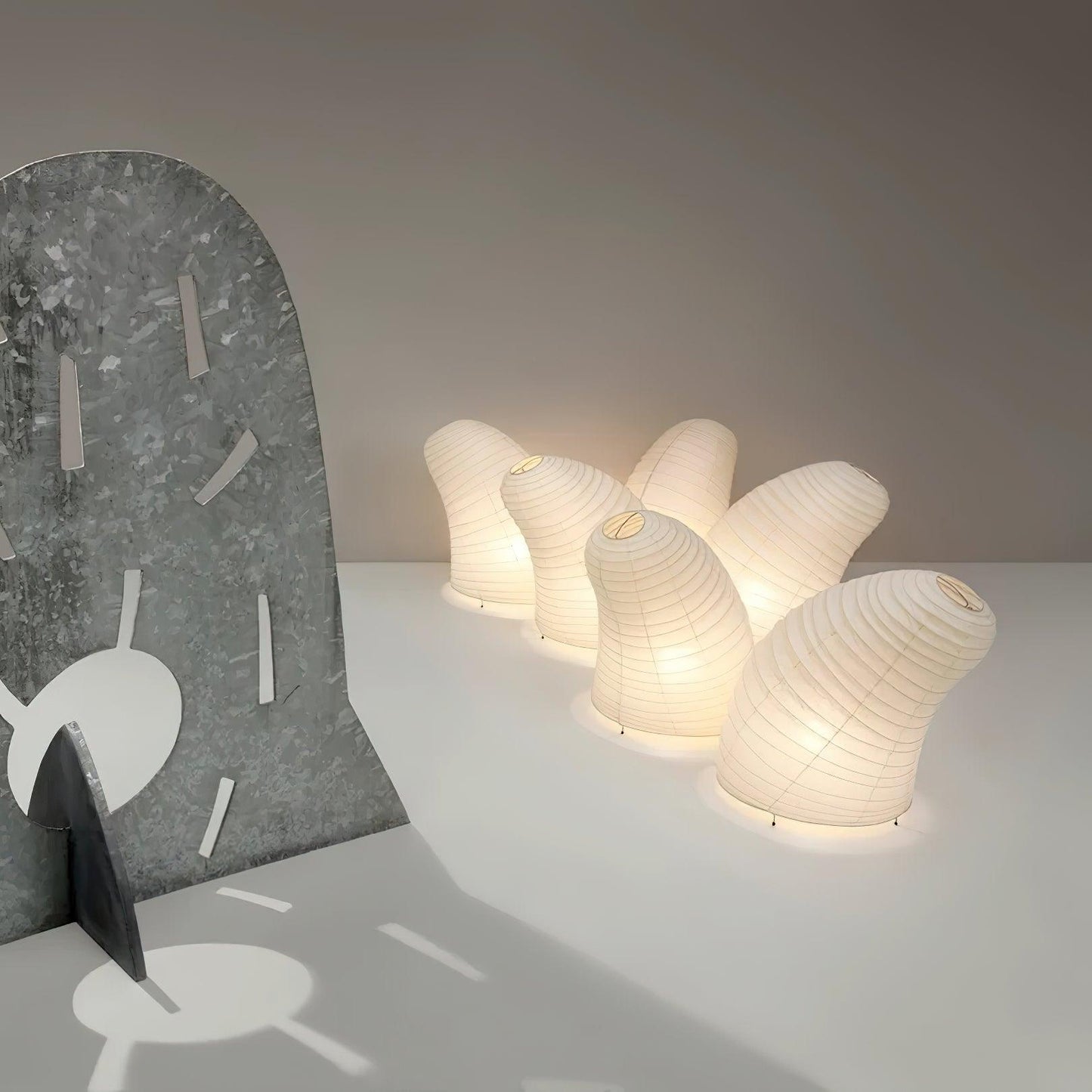 Modern Paper Table Lamp | Floor Lamp with Soft Glow for Living Room and Bedroom