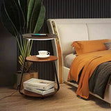Modern Floor Lamp with Side Table Storage | Multifunctional Standing Light
