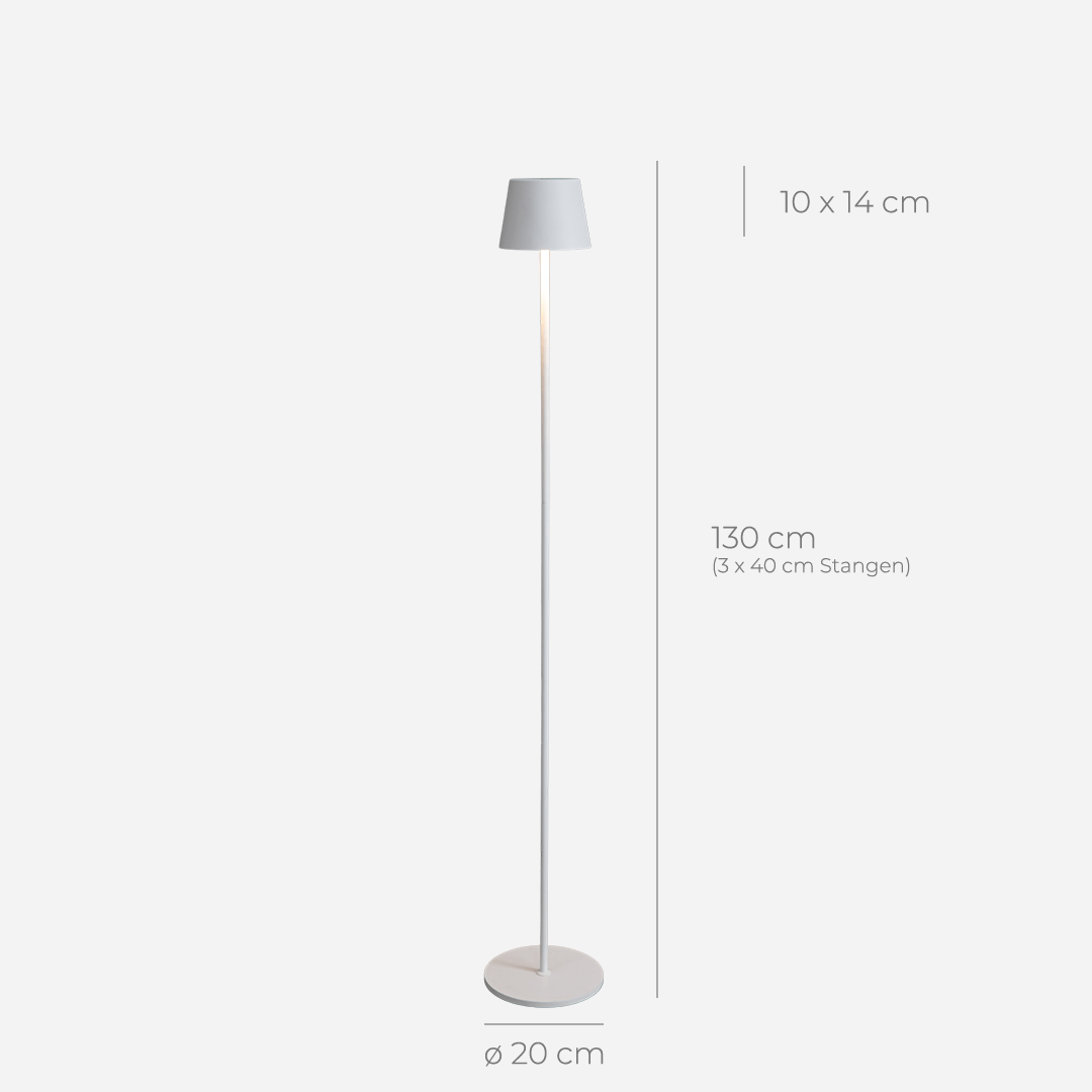 Rechargeable LED Floor Lamp | Adjustable Height Modern Standing Light
