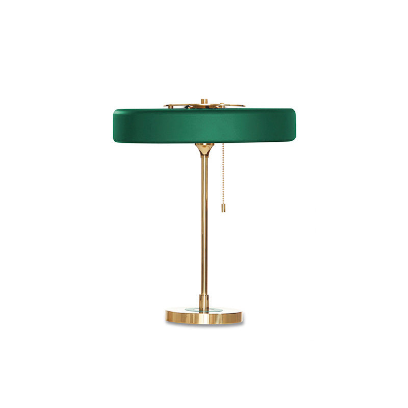 Vintage Mid Century Table Lamp with Pull Chain | Bedside and Desk Lighting