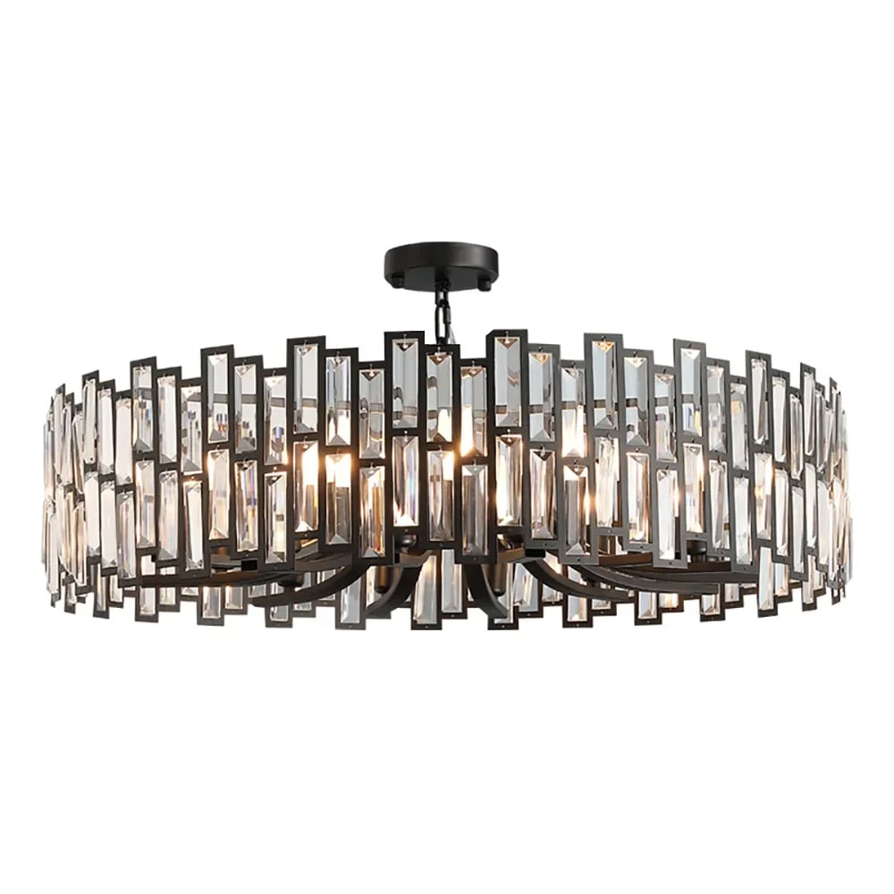 Modern Crystal Chandelier for Dining Room | Elegant Ceiling Light Fixture
