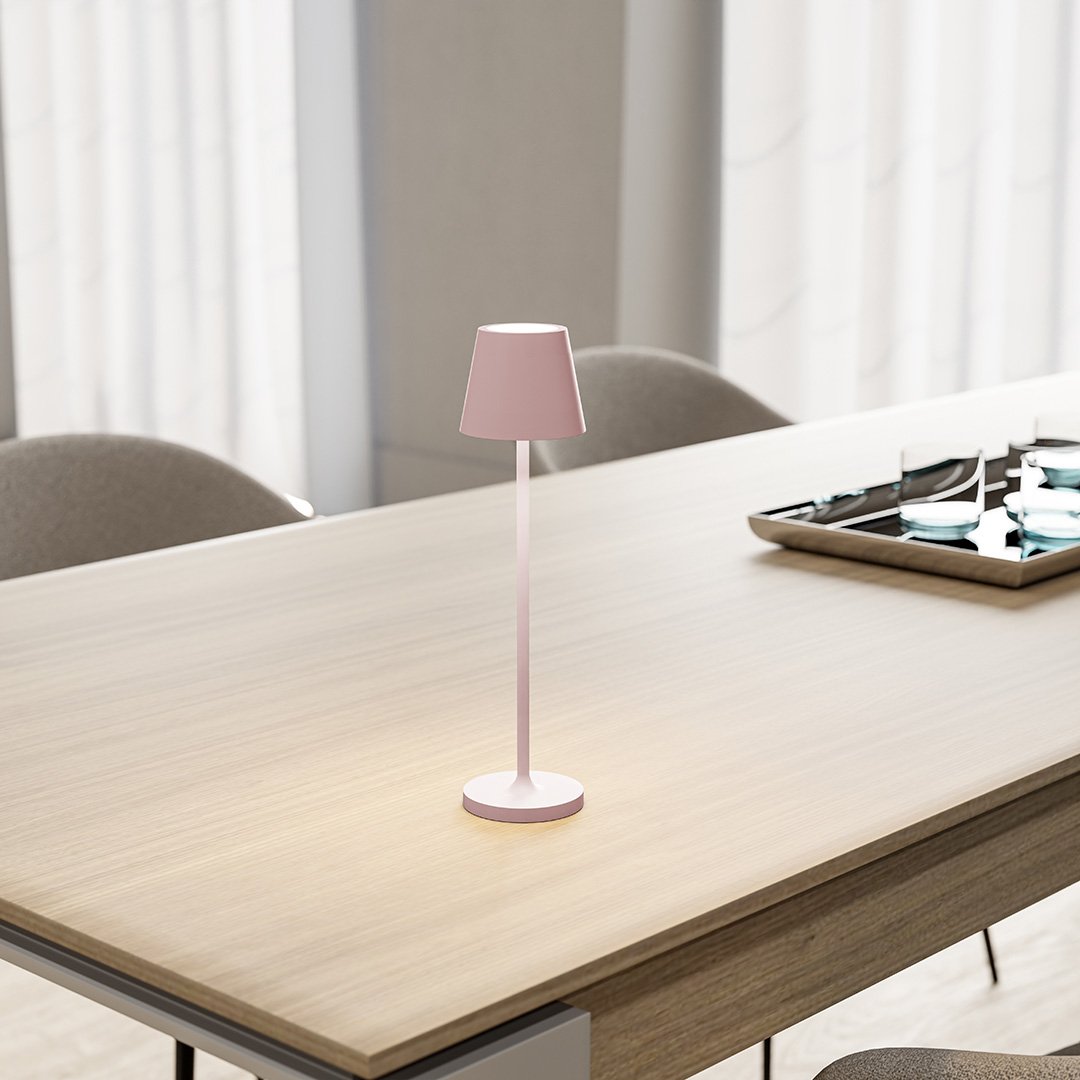 Rechargeable LED Table Lamp with Touch Dimmer | Modern Bedside and Dining Light