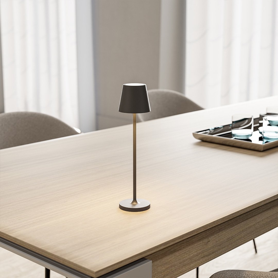 Rechargeable LED Table Lamp with Touch Dimmer | Modern Bedside and Dining Light