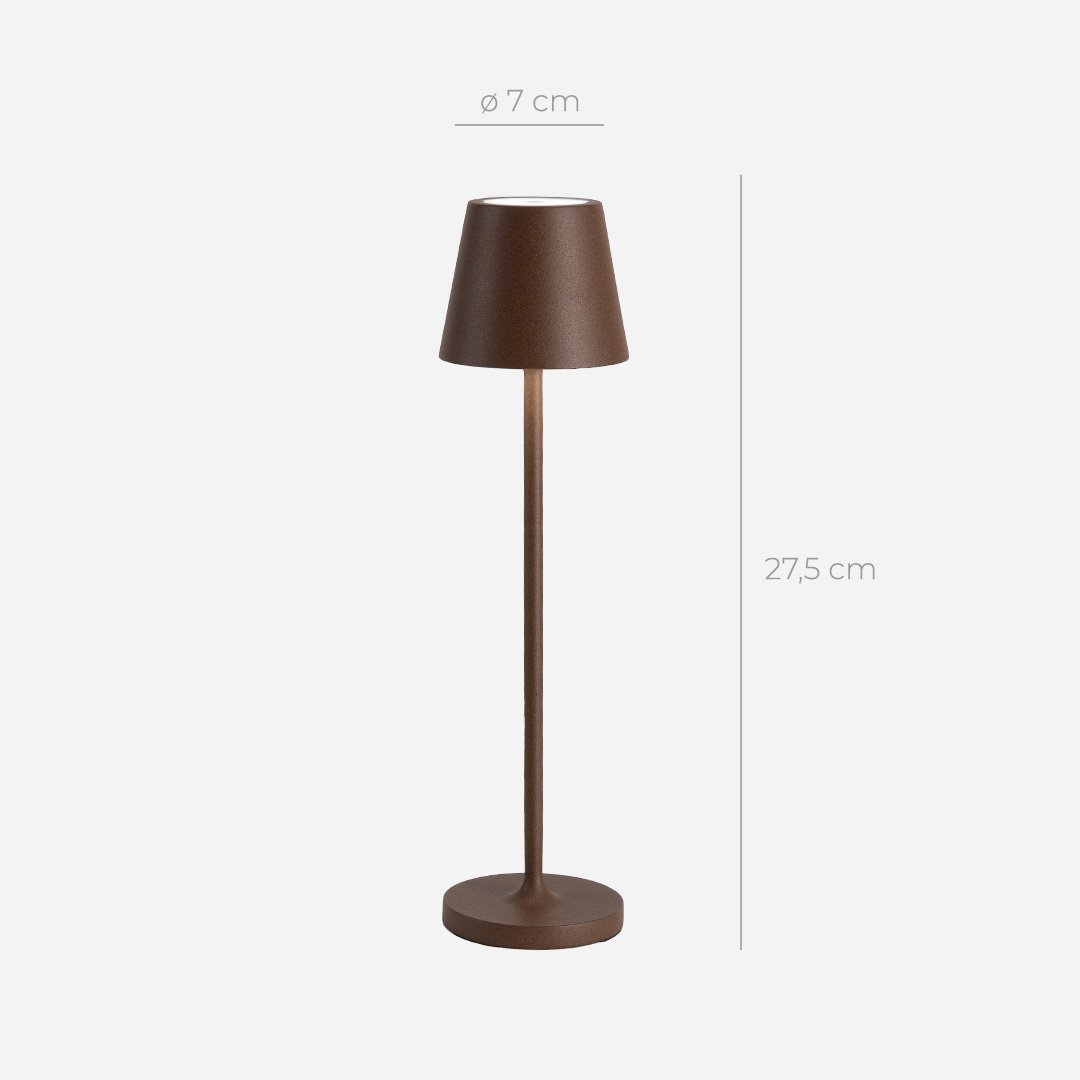 Rechargeable LED Table Lamp with Touch Dimmer | Modern Bedside and Dining Light