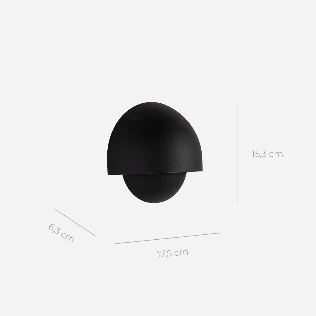 Round LED Wall Light Sconce | Modern Indoor Outdoor Bedroom Living Room Lamp