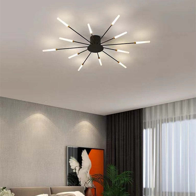 Modern Fireworks Flush Mount LED Ceiling Light | Decorative Living Room Lamp