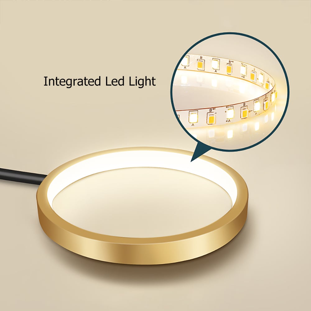 Modern Nordic LED Ring Chandelier | Semi-Flush Ceiling Light Fixture