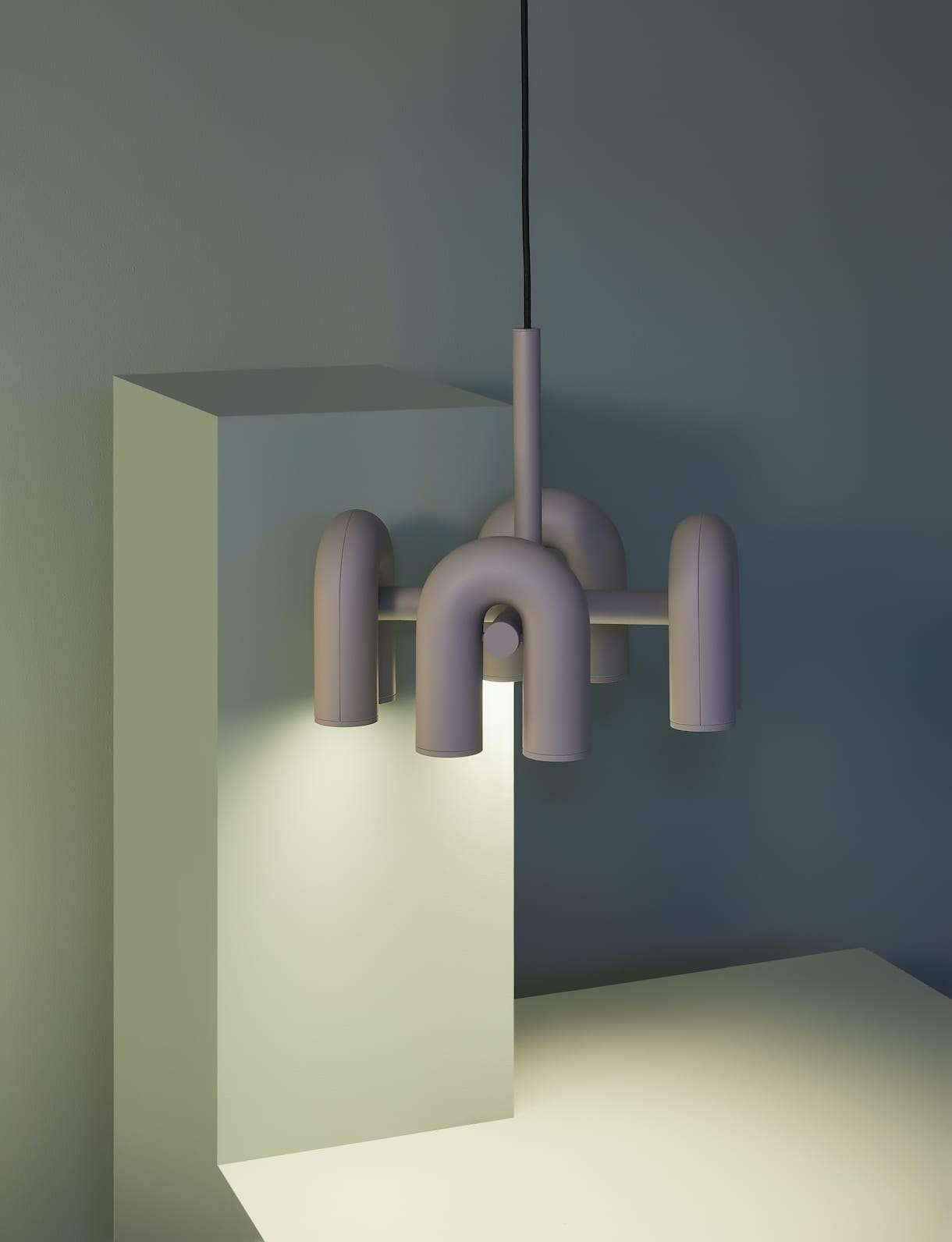 Modern U-Shape Ceiling Lamp | Playful LED Chandelier for Living Room