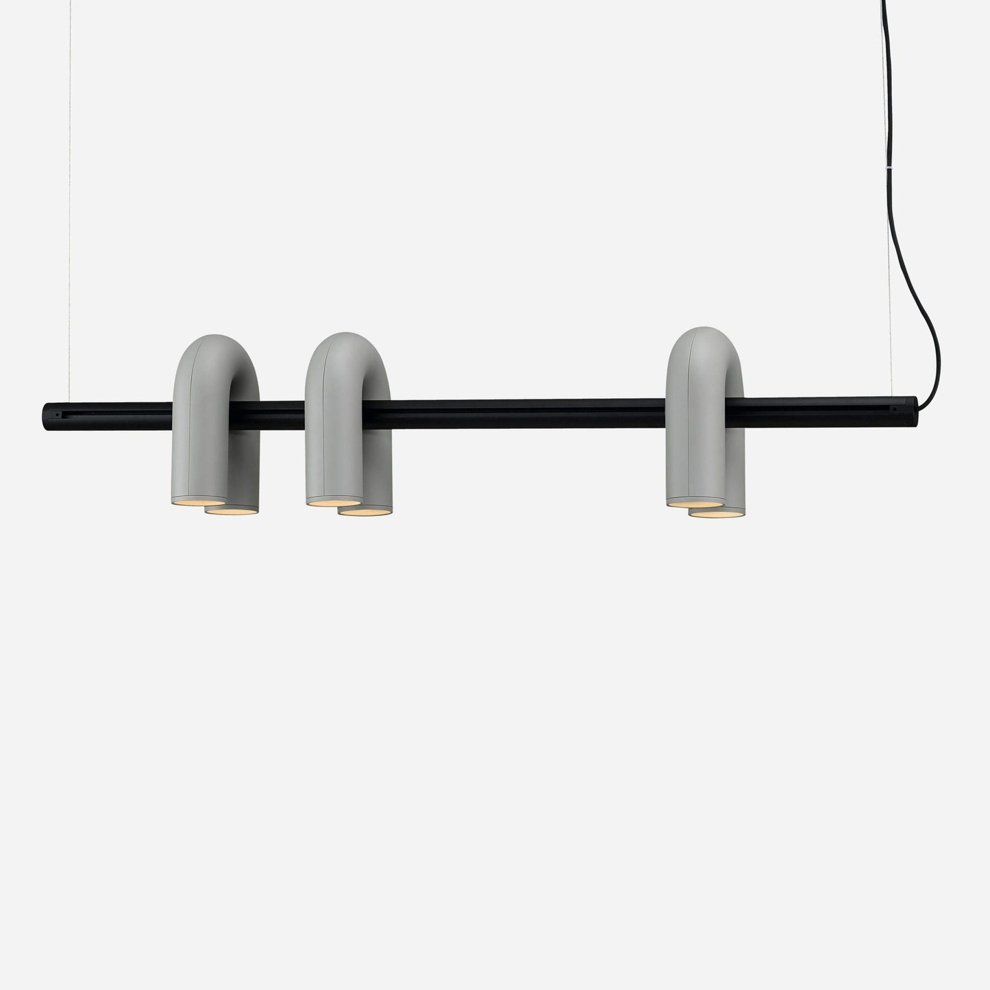 Modern U-Shape Ceiling Lamp | Playful LED Chandelier for Living Room